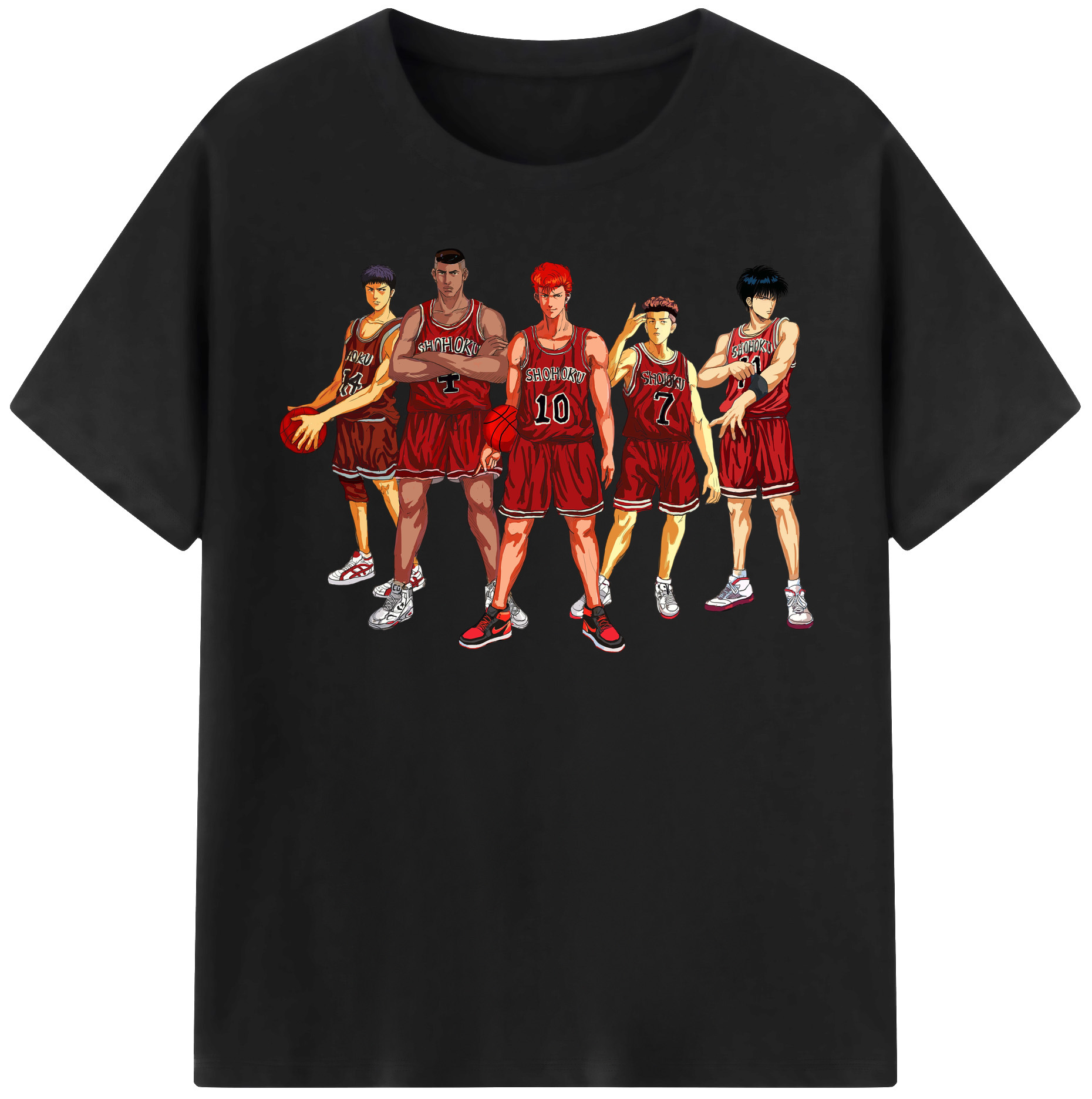 （画像用） SLAM DUNK／スラムダンク レディースカジュアルプリントTシャツ（綿100％）