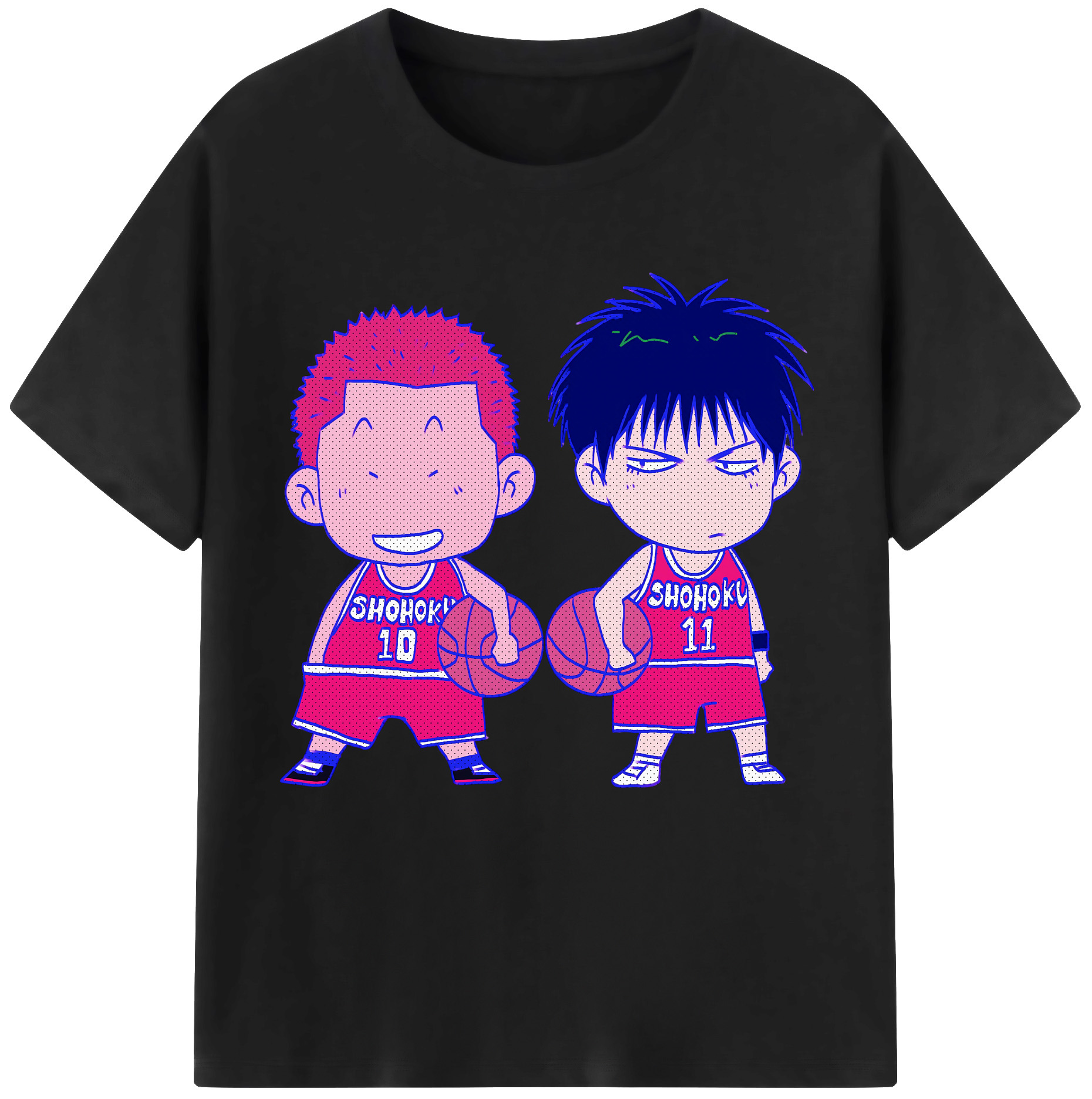 （画像用） SLAM DUNK／スラムダンク レディースカジュアルプリントTシャツ（綿100％）
