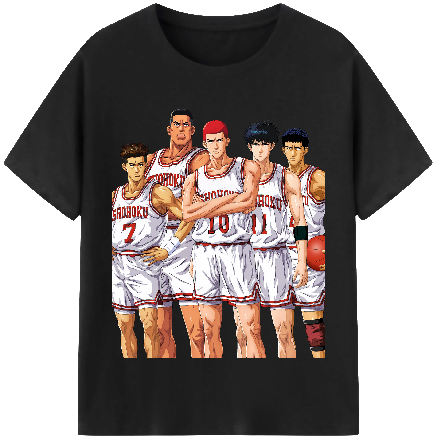 （画像用） SLAM DUNK／スラムダンク レディースカジュアルプリントTシャツ（綿100％）