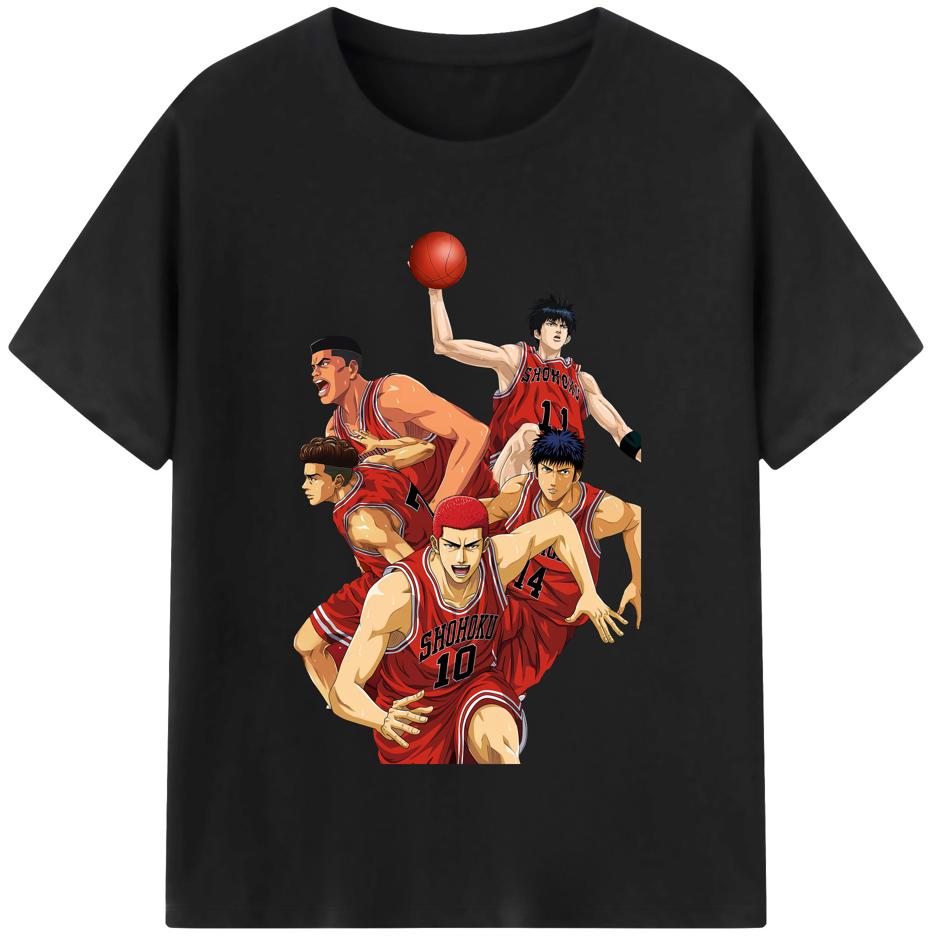 （画像用） SLAM DUNK／スラムダンク レディースカジュアルプリントTシャツ（綿100％）