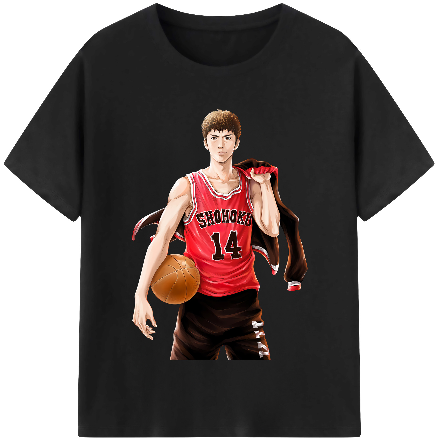 （画像用） SLAM DUNK／スラムダンク レディースカジュアルプリントTシャツ（綿100％）
