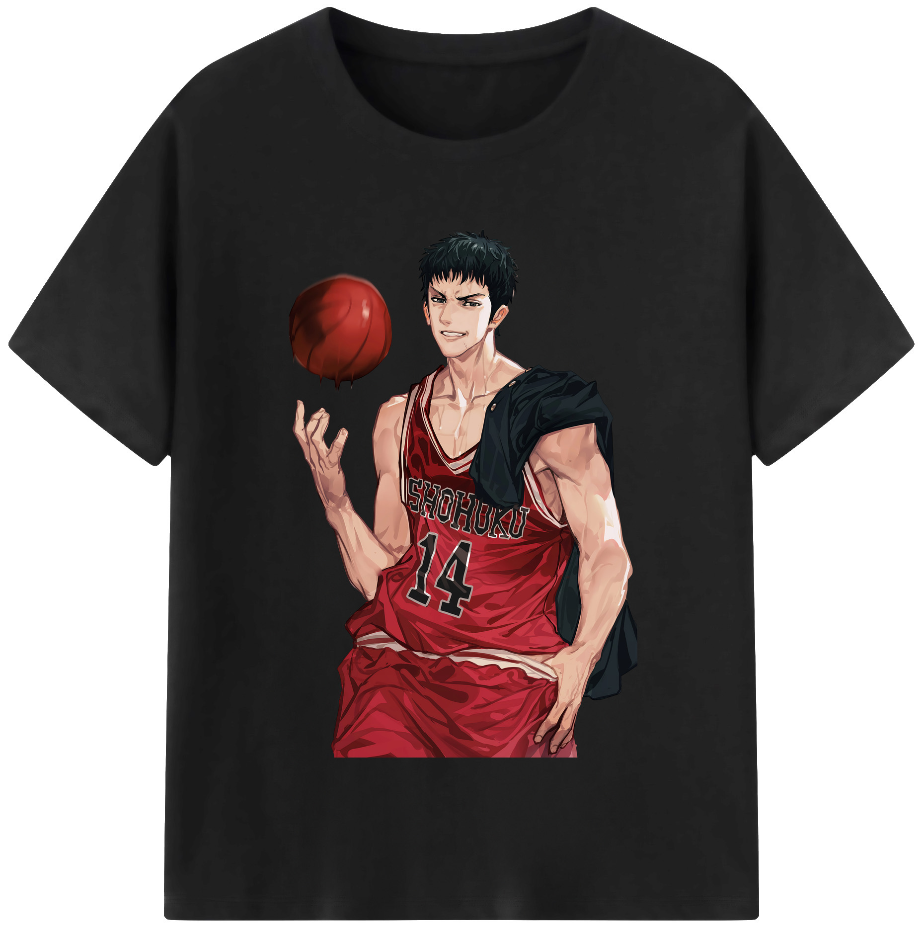 （画像用） SLAM DUNK／スラムダンク レディースカジュアルプリントTシャツ（綿100％）