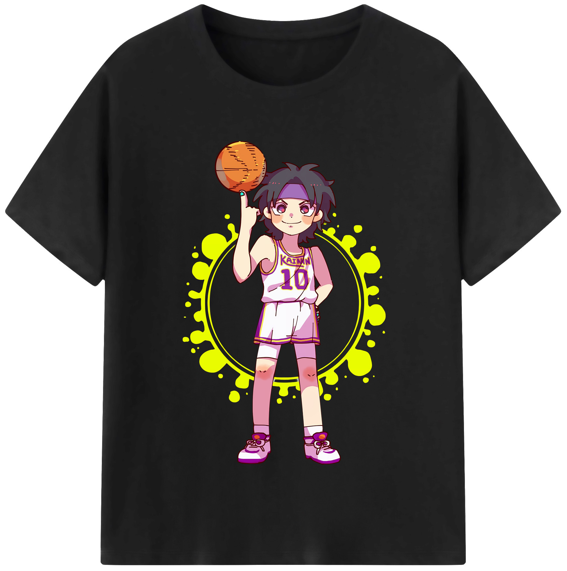 （画像用） SLAM DUNK／スラムダンク レディースカジュアルプリントTシャツ（綿100％）