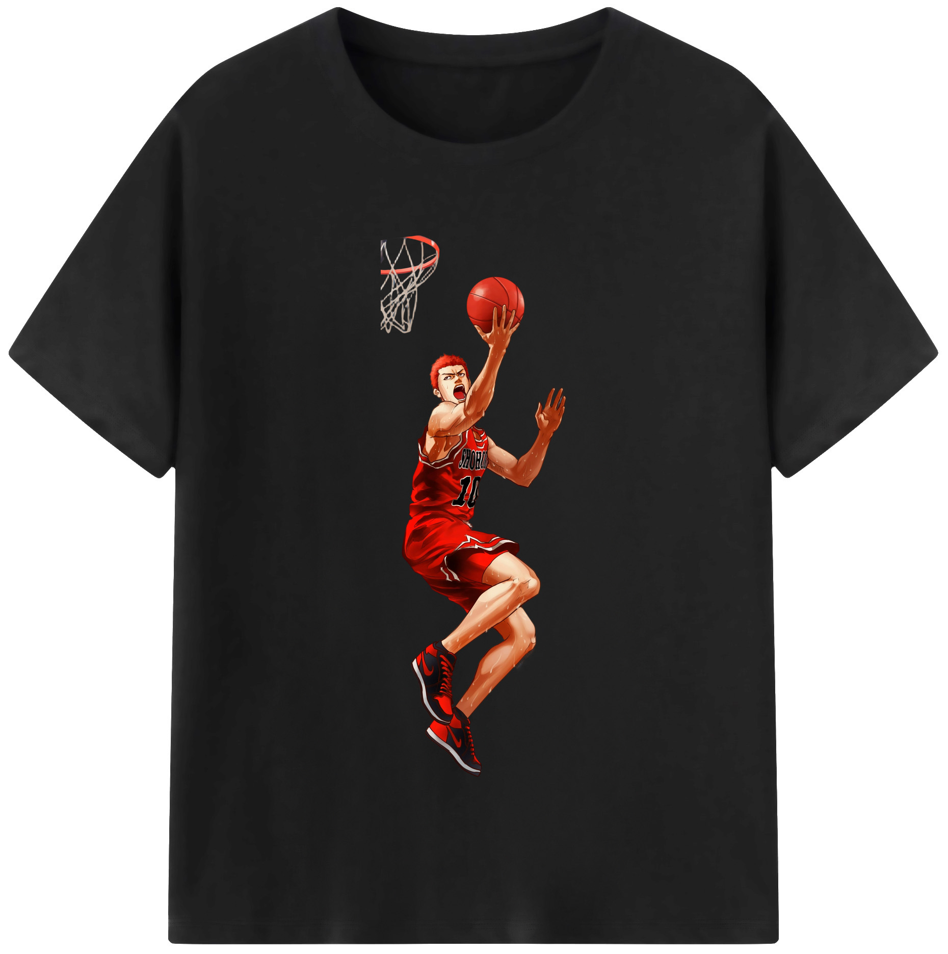 （画像用） SLAM DUNK／スラムダンク レディースカジュアルプリントTシャツ（綿100％）