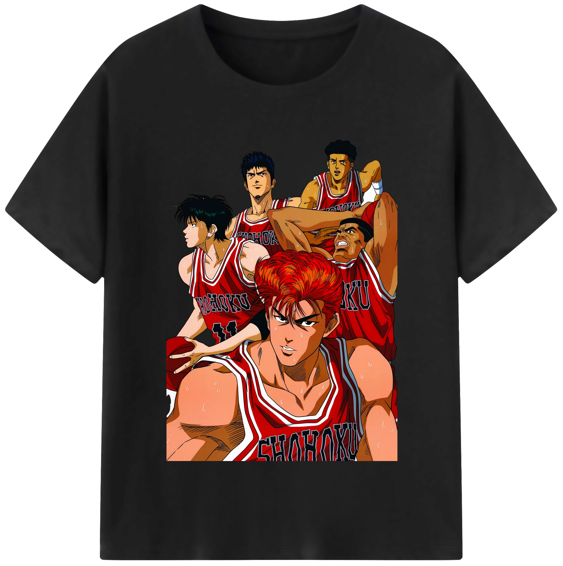 （画像用） SLAM DUNK／スラムダンク レディースカジュアルプリントTシャツ（綿100％）