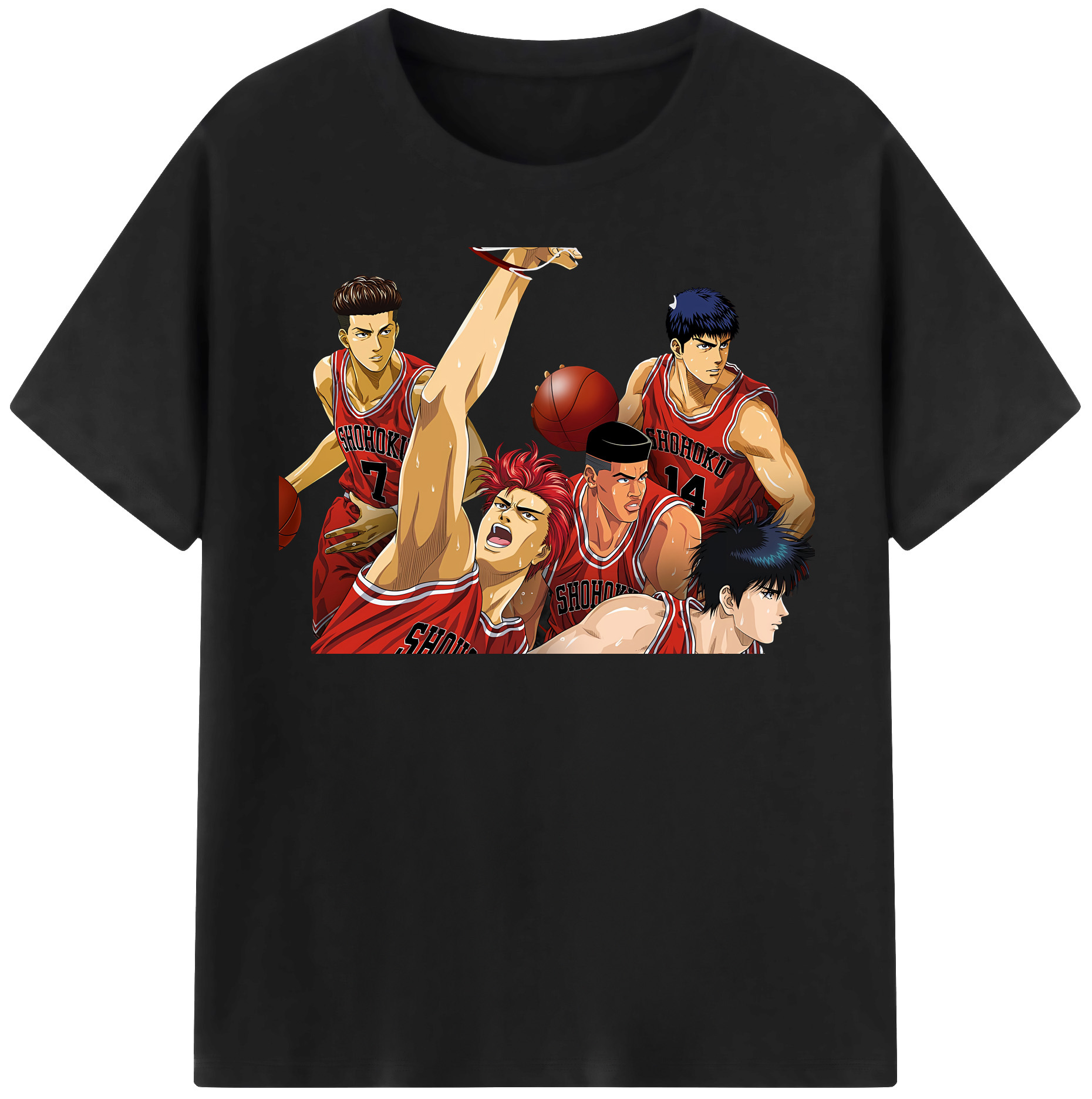 （画像用） SLAM DUNK／スラムダンク レディースカジュアルプリントTシャツ（綿100％）