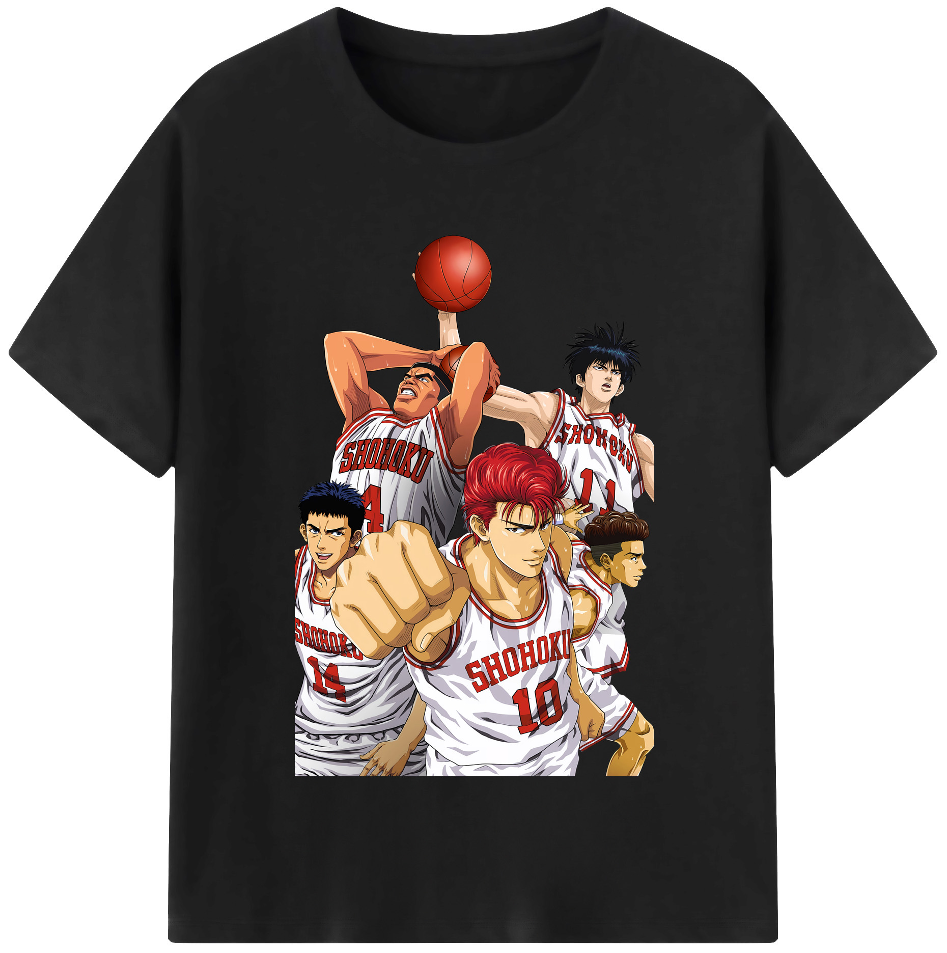 （画像用） SLAM DUNK／スラムダンク レディースカジュアルプリントTシャツ（綿100％）