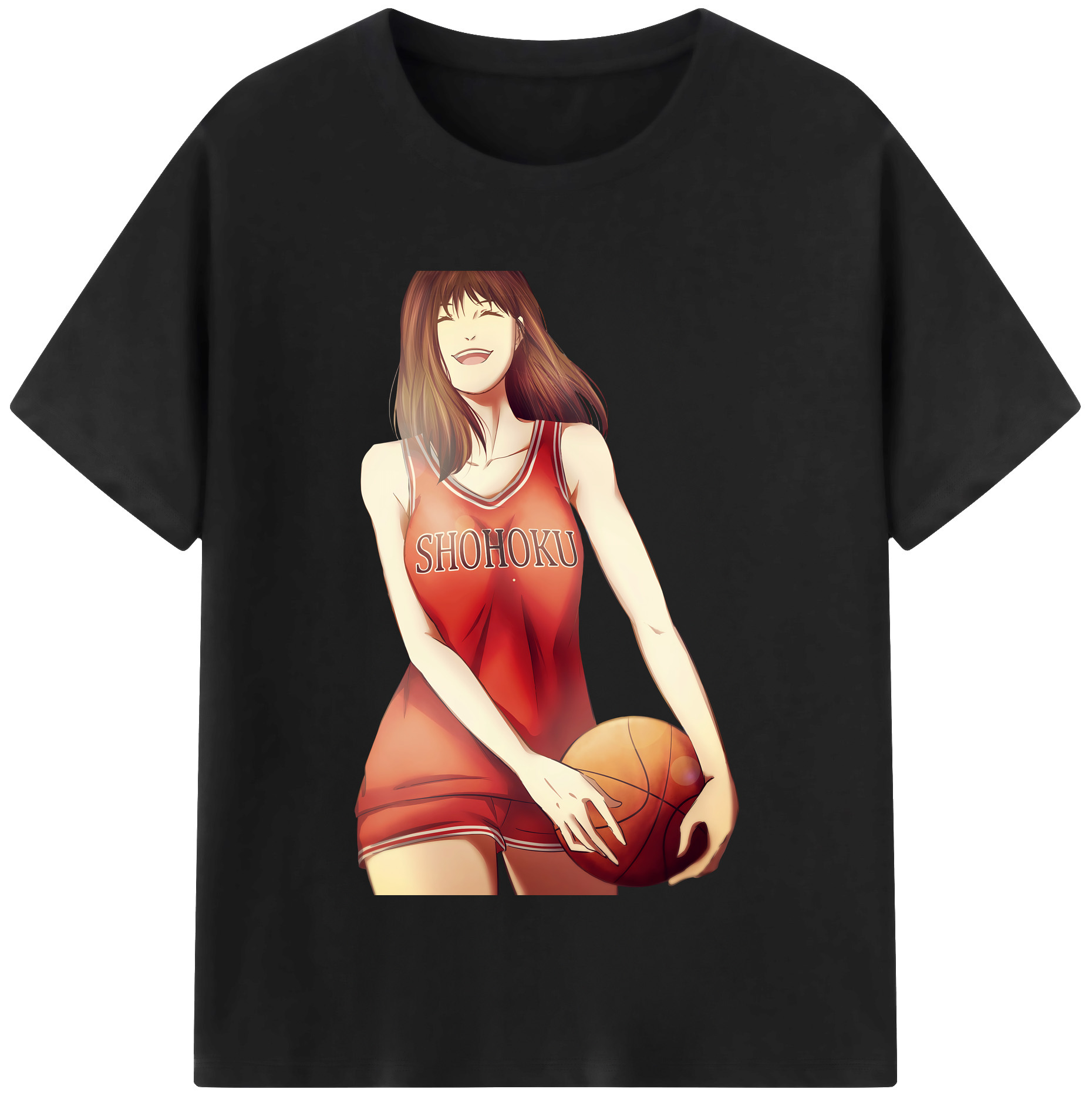 （画像用） SLAM DUNK／スラムダンク レディースカジュアルプリントTシャツ（綿100％）