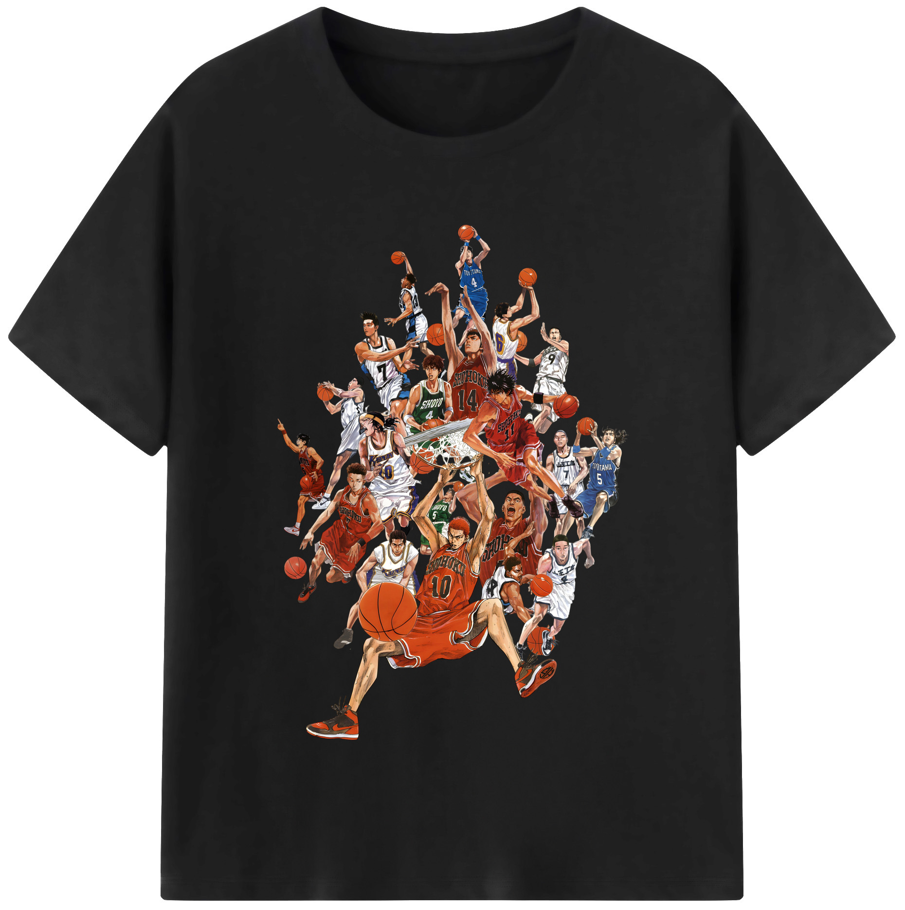（画像用） SLAM DUNK／スラムダンク レディースカジュアルプリントTシャツ（綿100％）