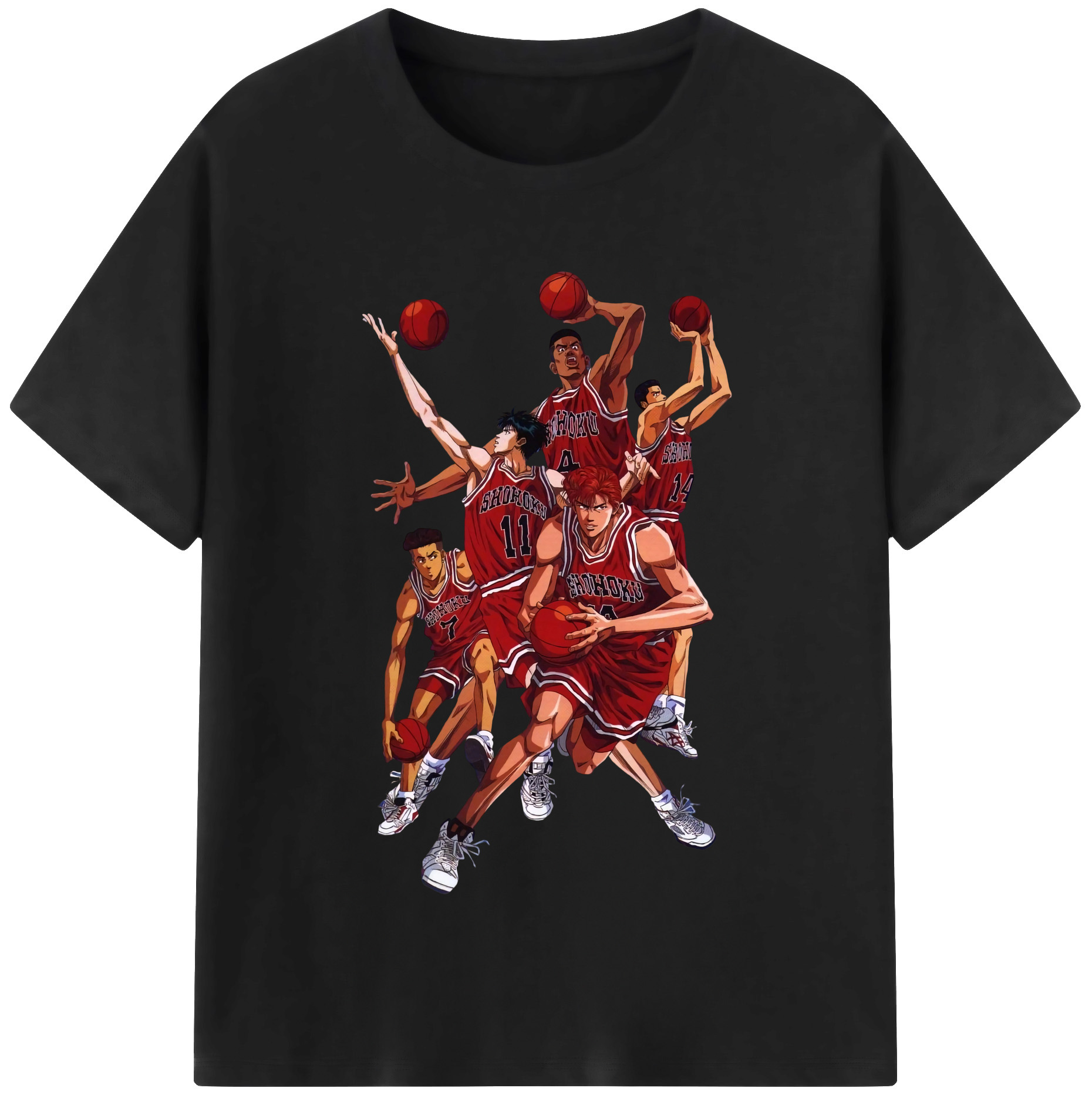 （画像用） SLAM DUNK／スラムダンク レディースカジュアルプリントTシャツ（綿100％）