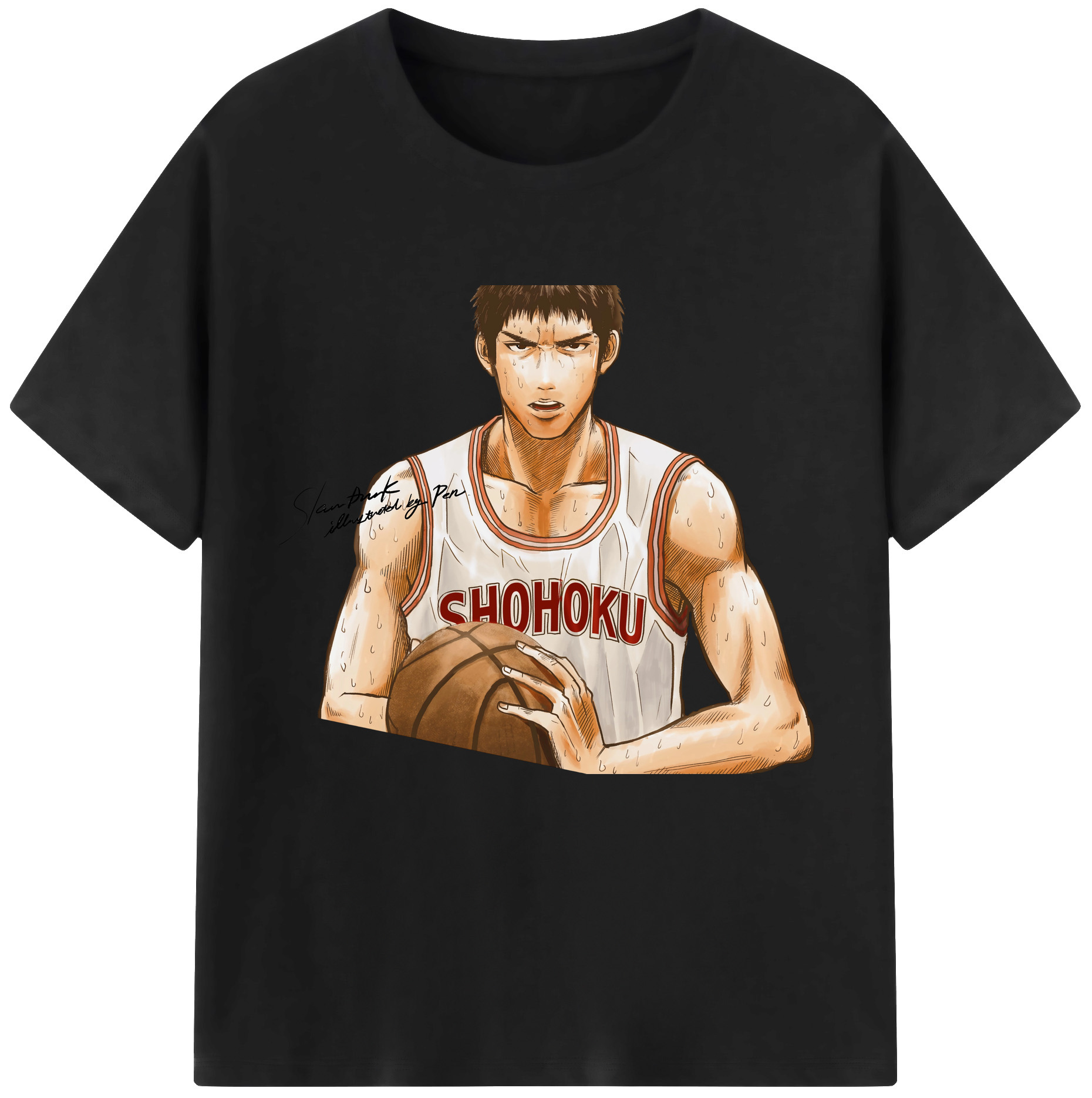 （画像用） SLAM DUNK／スラムダンク レディースカジュアルプリントTシャツ（綿100％）