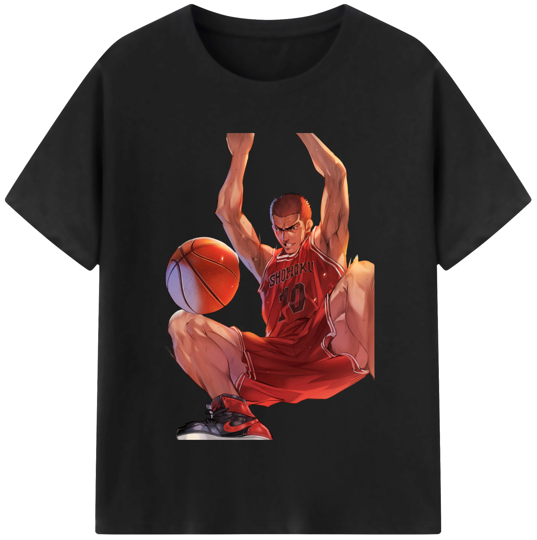 （画像用） SLAM DUNK／スラムダンク レディースカジュアルプリントTシャツ（綿100％）