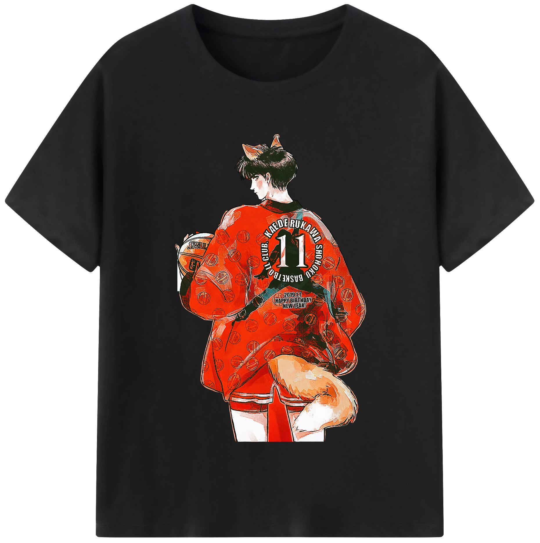 （画像用） SLAM DUNK／スラムダンク レディースカジュアルプリントTシャツ（綿100％）