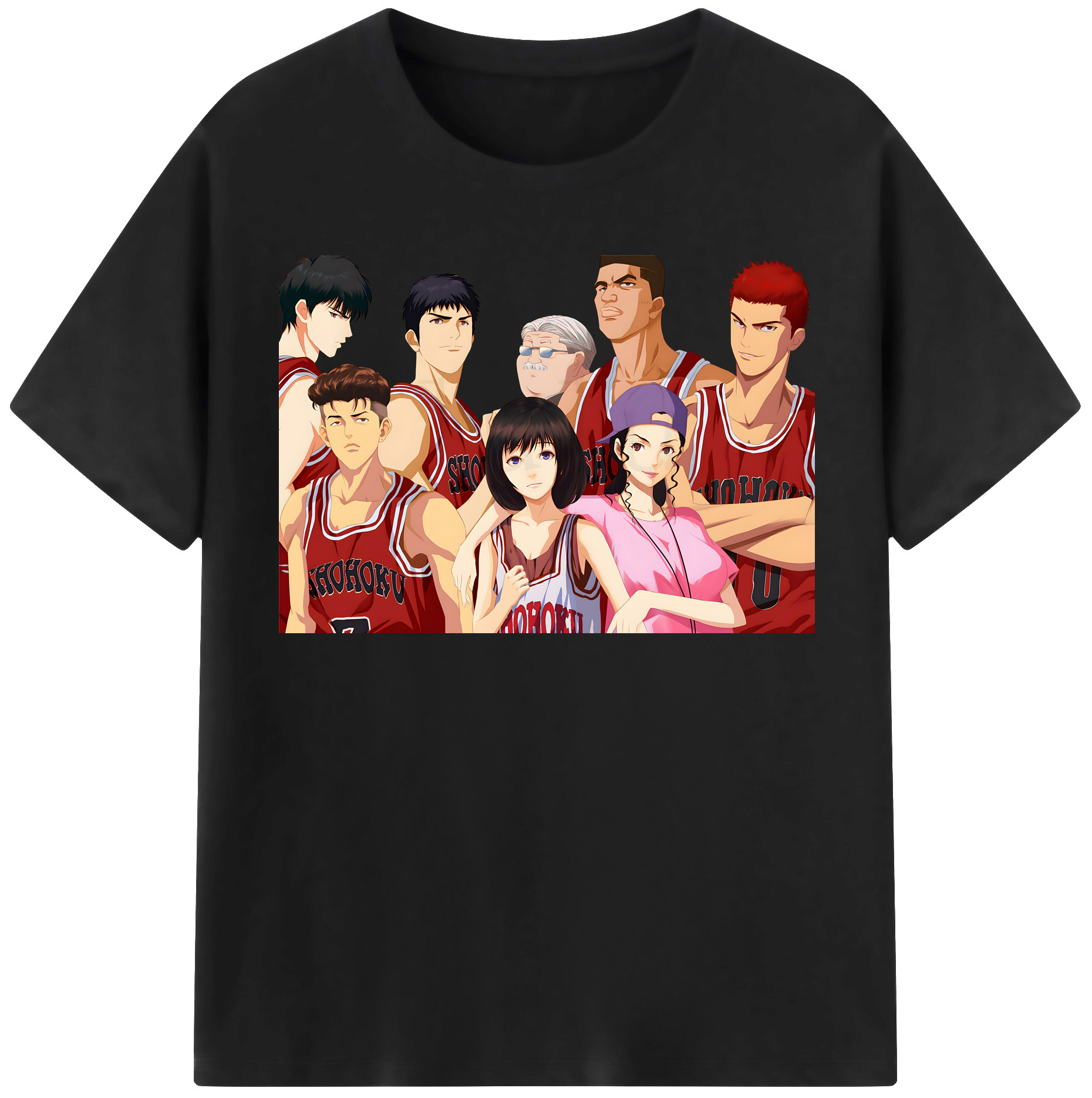 （画像用） SLAM DUNK／スラムダンク レディースカジュアルプリントTシャツ（綿100％）