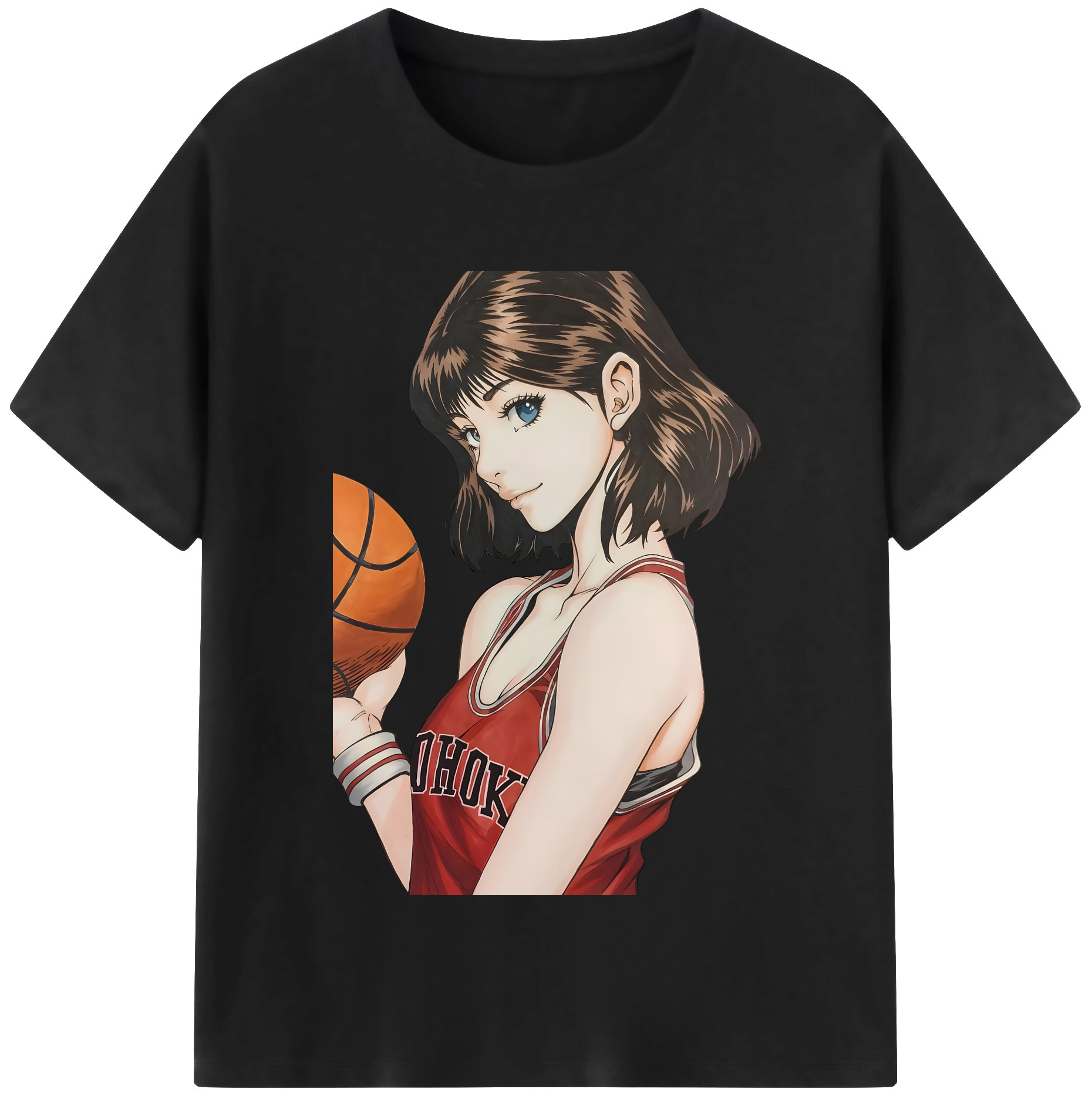 （画像用） SLAM DUNK／スラムダンク レディースカジュアルプリントTシャツ（綿100％）