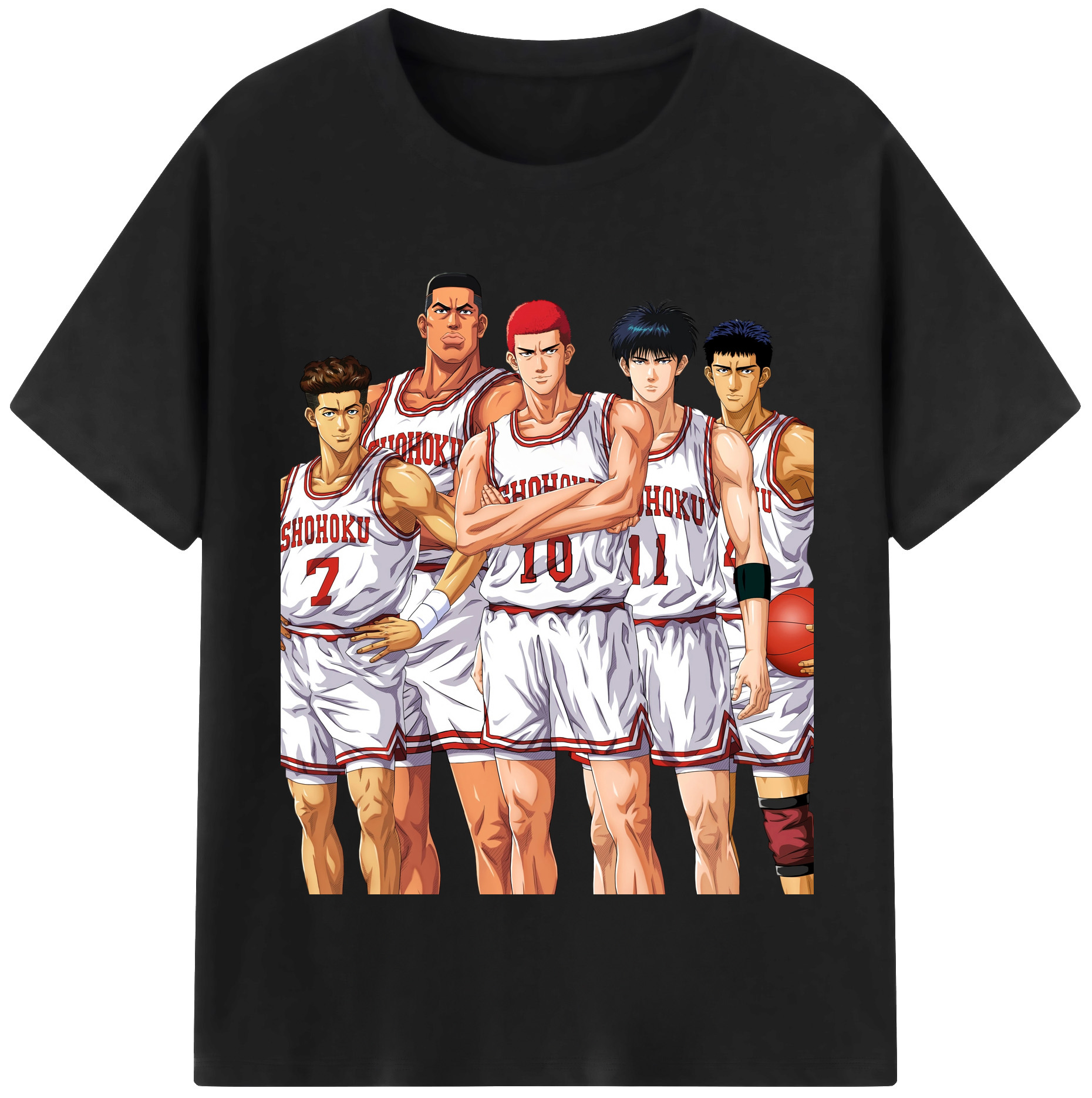（画像用） SLAM DUNK／スラムダンク レディースカジュアルプリントTシャツ（綿100％）