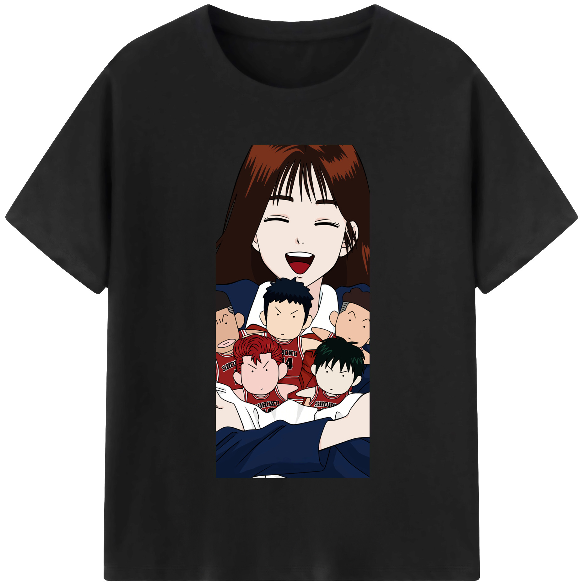 （画像用） SLAM DUNK／スラムダンク レディースカジュアルプリントTシャツ（綿100％）