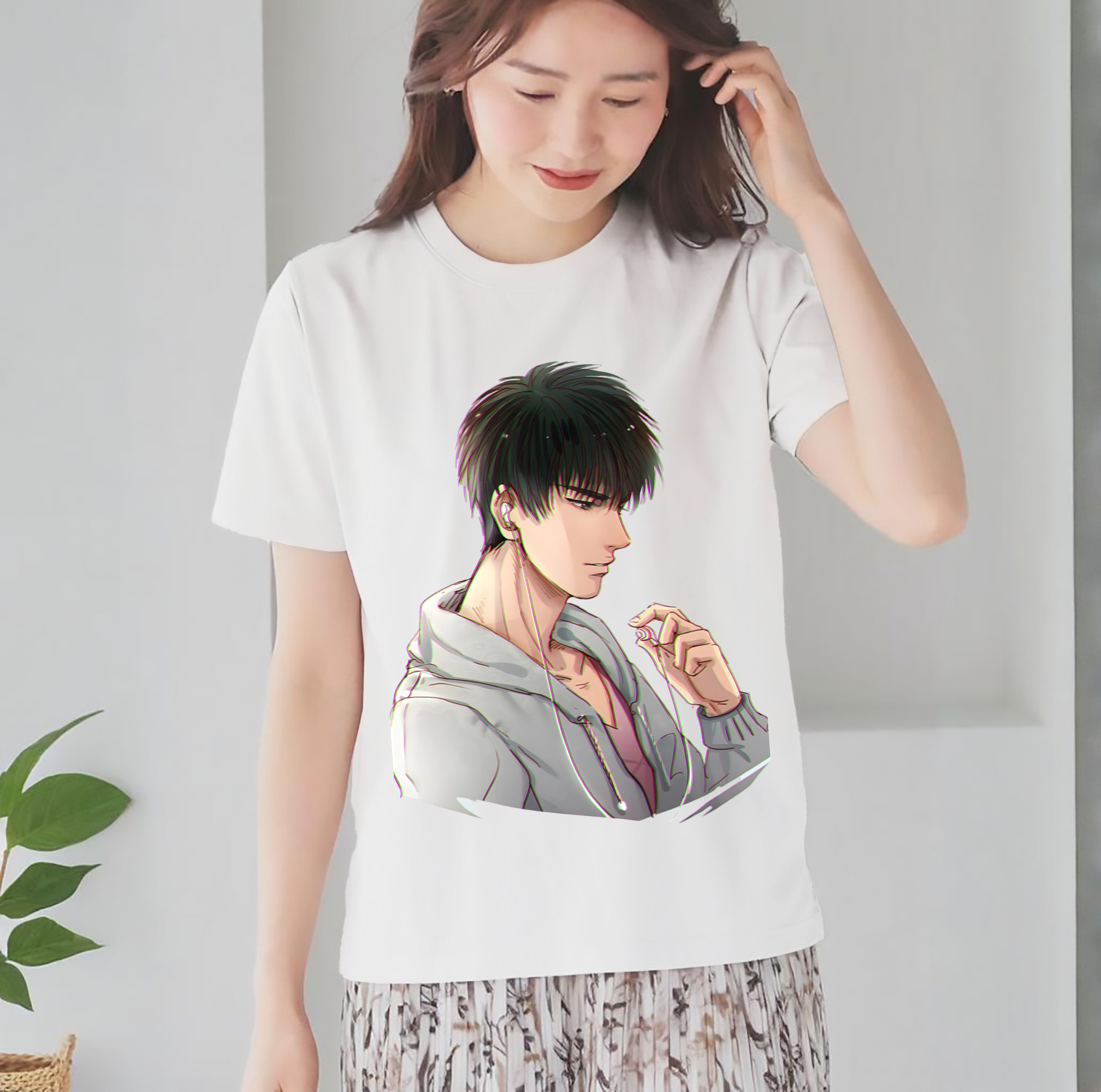 SLAM DUNK／スラムダンク レディースカジュアルプリントTシャツ（綿100％）