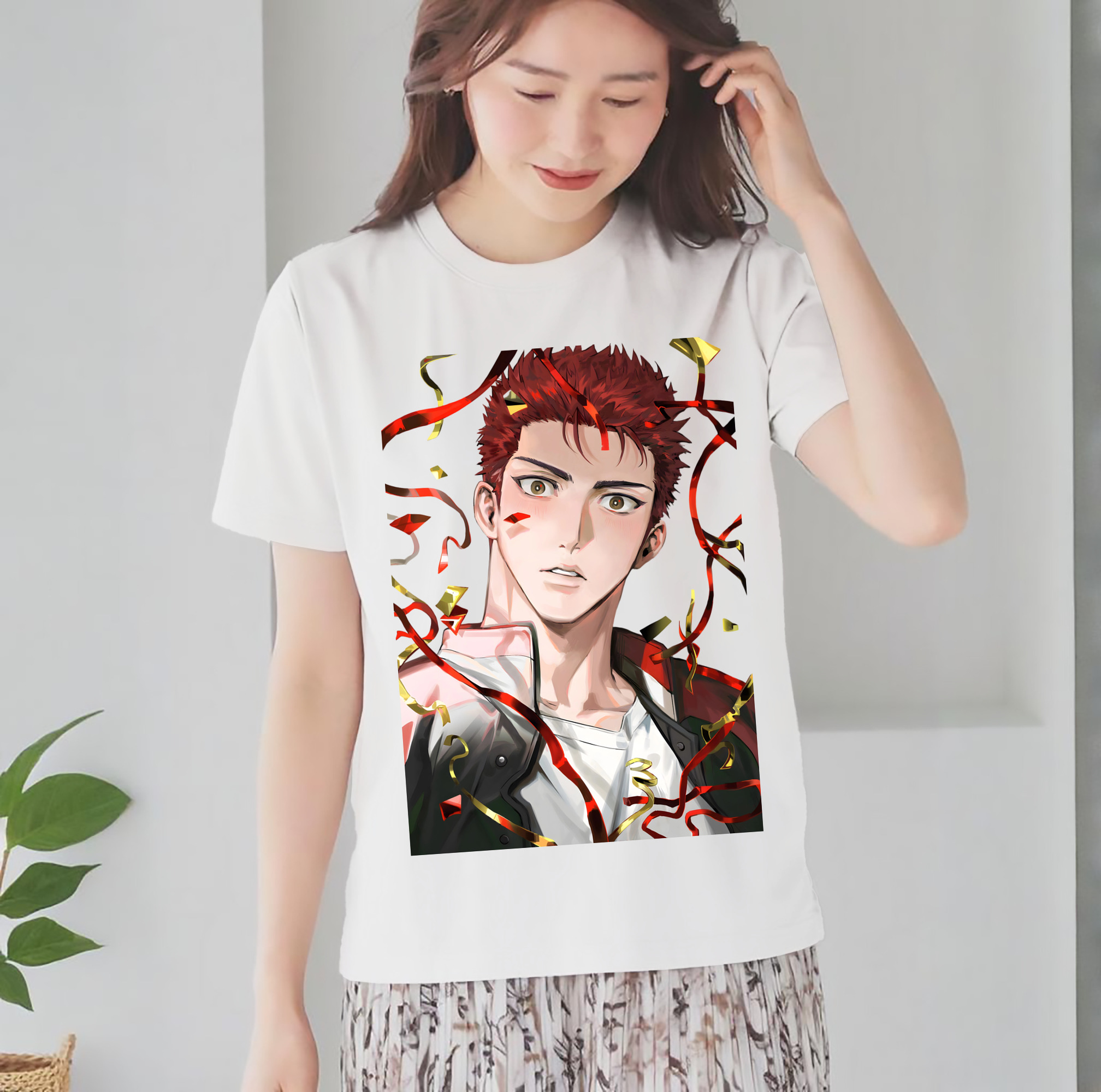 SLAM DUNK／スラムダンク レディースカジュアルプリントTシャツ（綿100％）