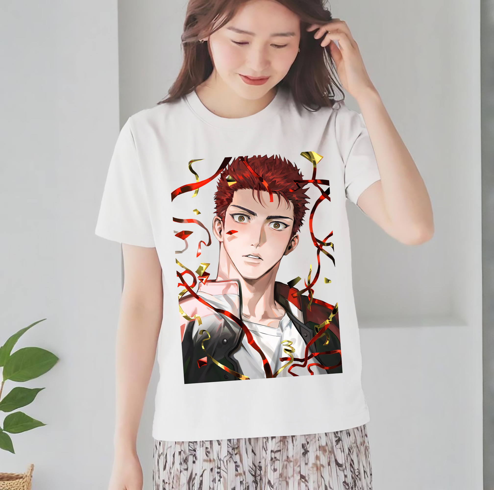 SLAM DUNK／スラムダンク レディースカジュアルプリントTシャツ（綿100％）