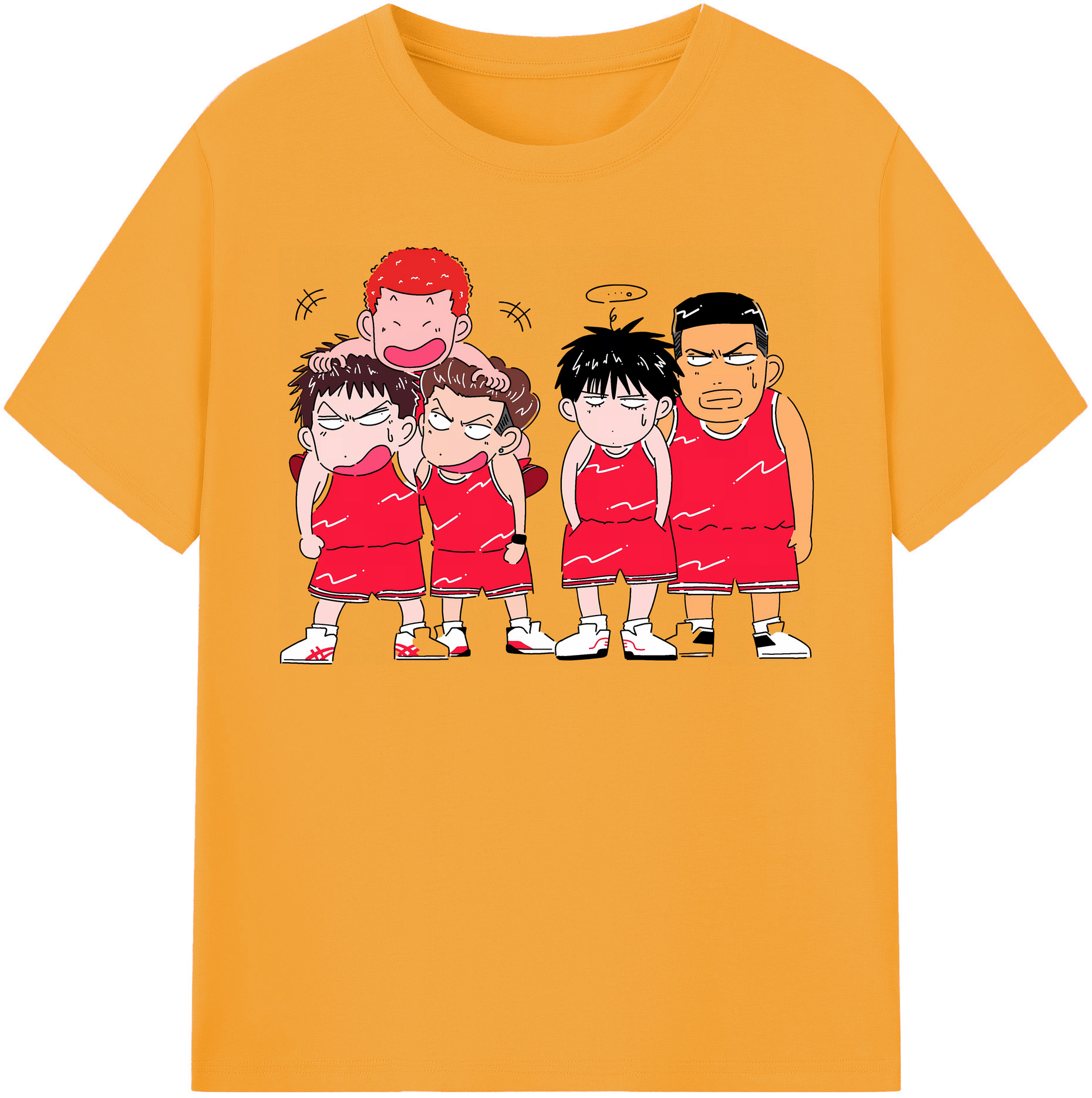 （画像用） SLAM DUNK／スラムダンク レディースカジュアルプリントTシャツ（綿100％）