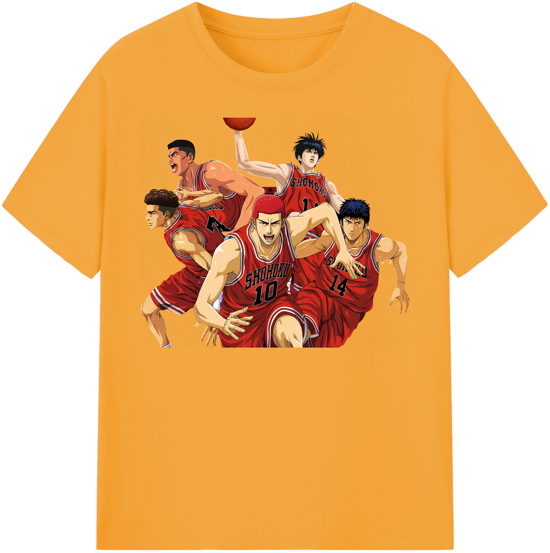 （画像用） SLAM DUNK／スラムダンク レディースカジュアルプリントTシャツ（綿100％）