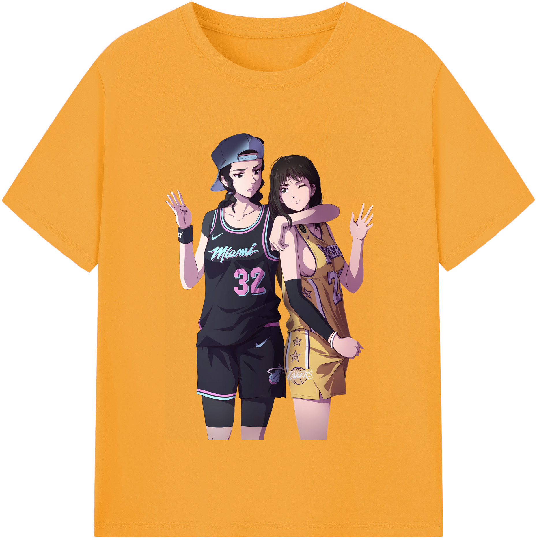 （画像用） SLAM DUNK／スラムダンク レディースカジュアルプリントTシャツ（綿100％）