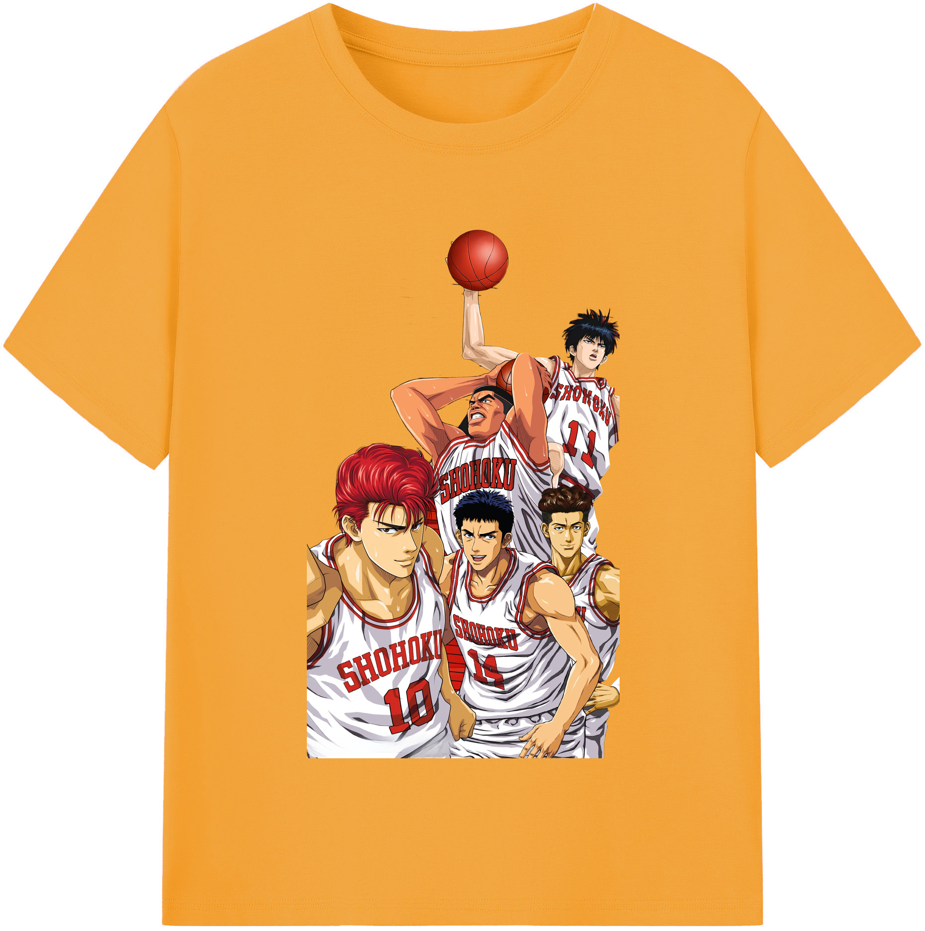（画像用） SLAM DUNK／スラムダンク レディースカジュアルプリントTシャツ（綿100％）