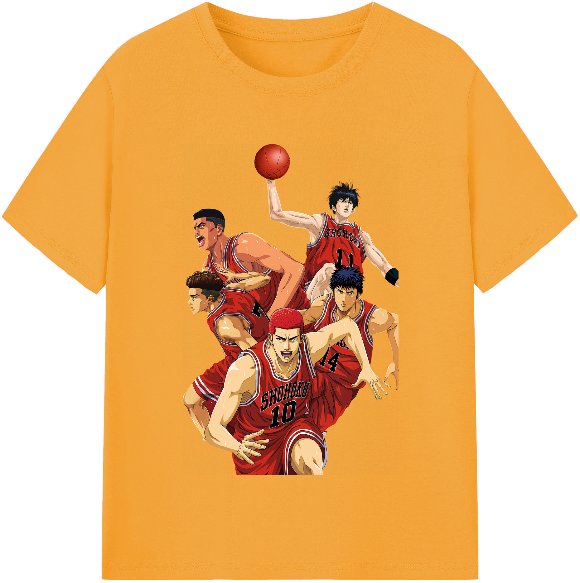 （画像用） SLAM DUNK／スラムダンク レディースカジュアルプリントTシャツ（綿100％）