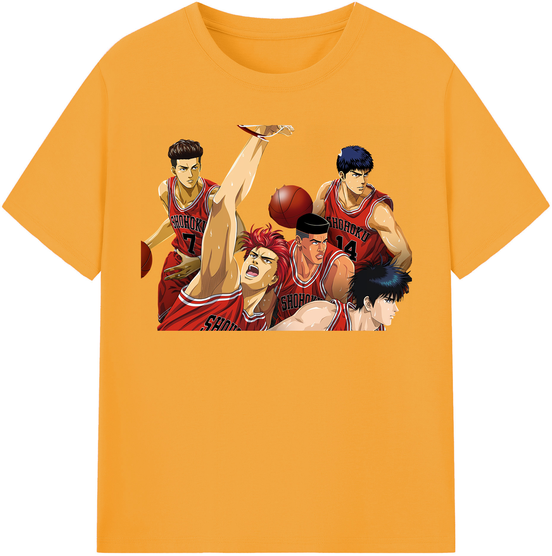 （画像用） SLAM DUNK／スラムダンク レディースカジュアルプリントTシャツ（綿100％）