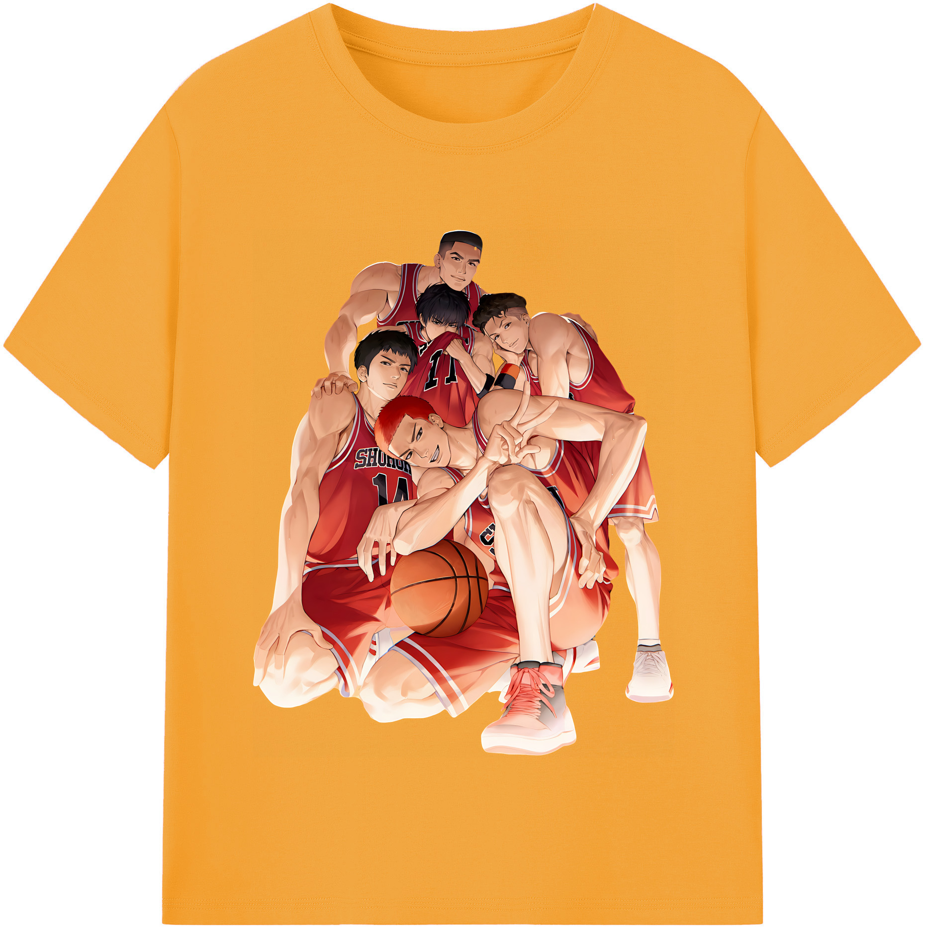 （画像用） SLAM DUNK／スラムダンク レディースカジュアルプリントTシャツ（綿100％）