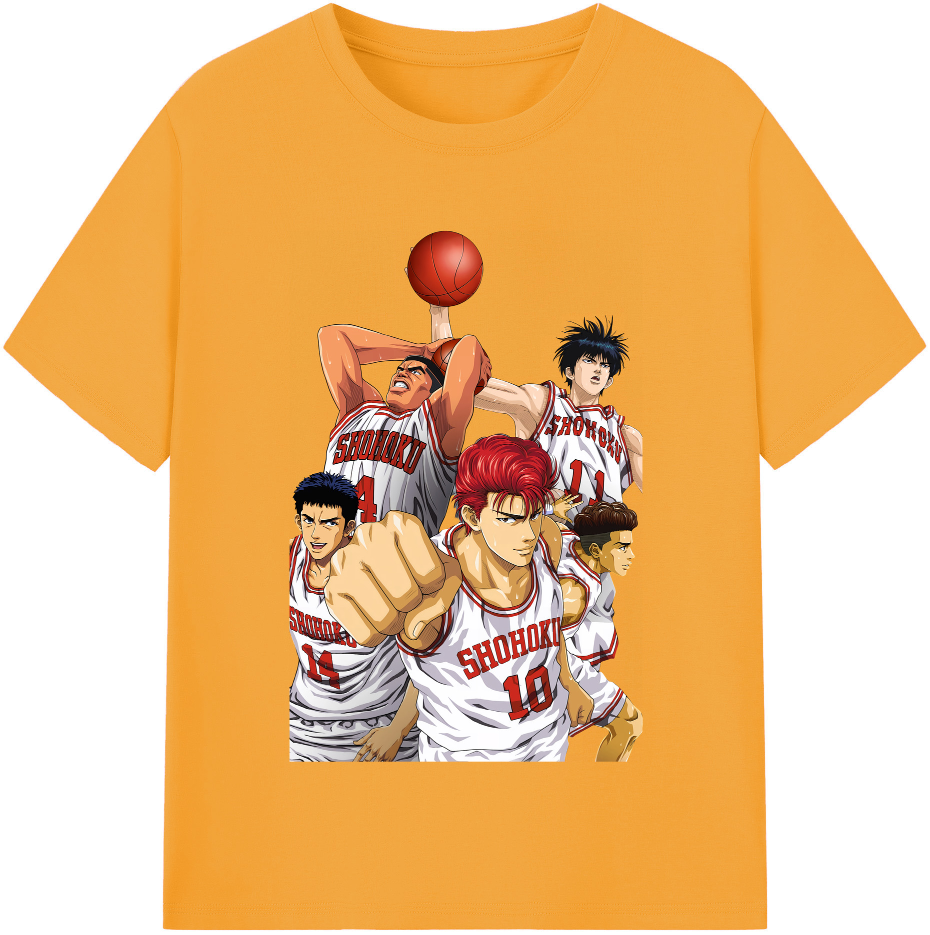 （画像用） SLAM DUNK／スラムダンク レディースカジュアルプリントTシャツ（綿100％）