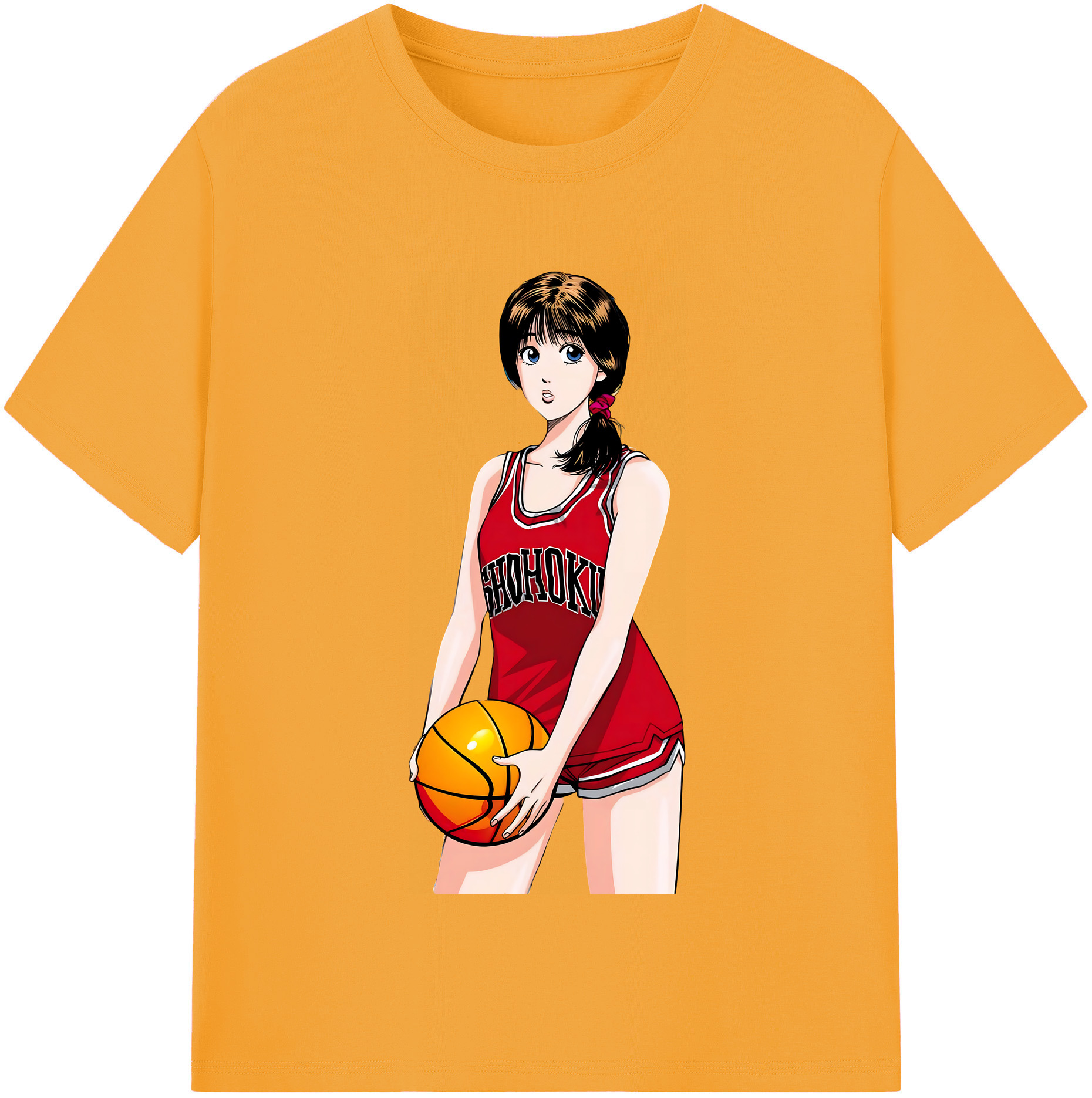 （画像用） SLAM DUNK／スラムダンク レディースカジュアルプリントTシャツ（綿100％）
