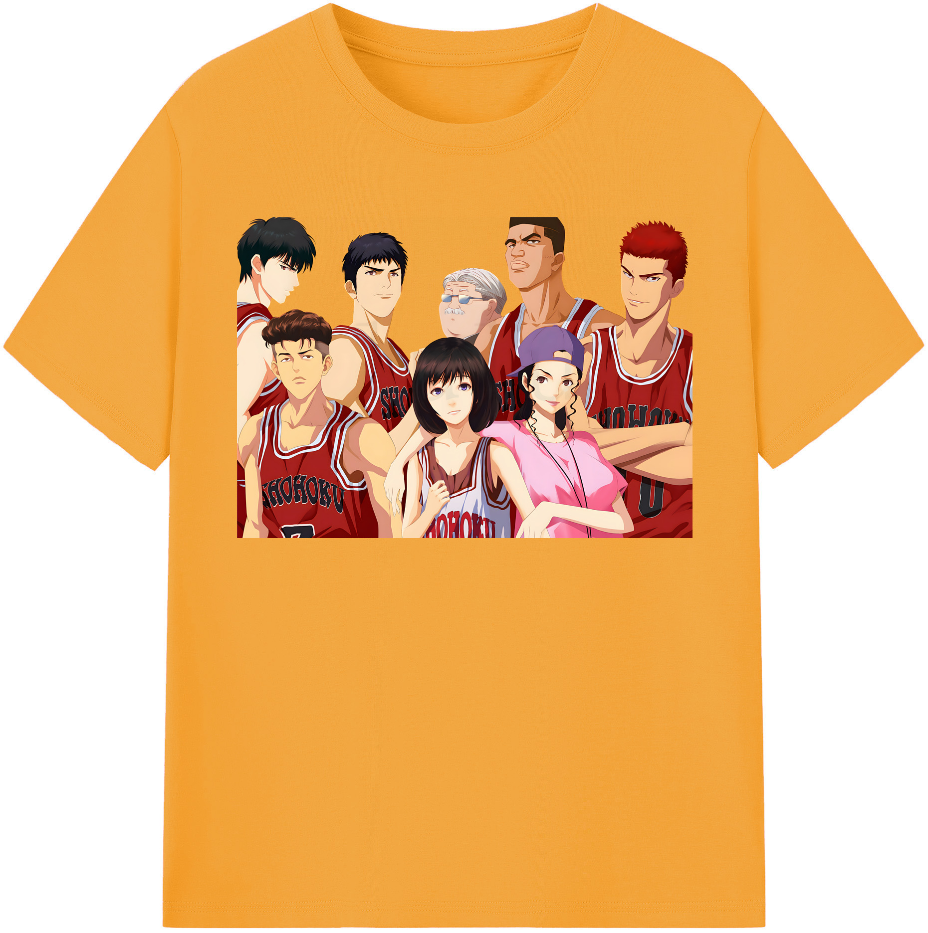 （画像用） SLAM DUNK／スラムダンク レディースカジュアルプリントTシャツ（綿100％）