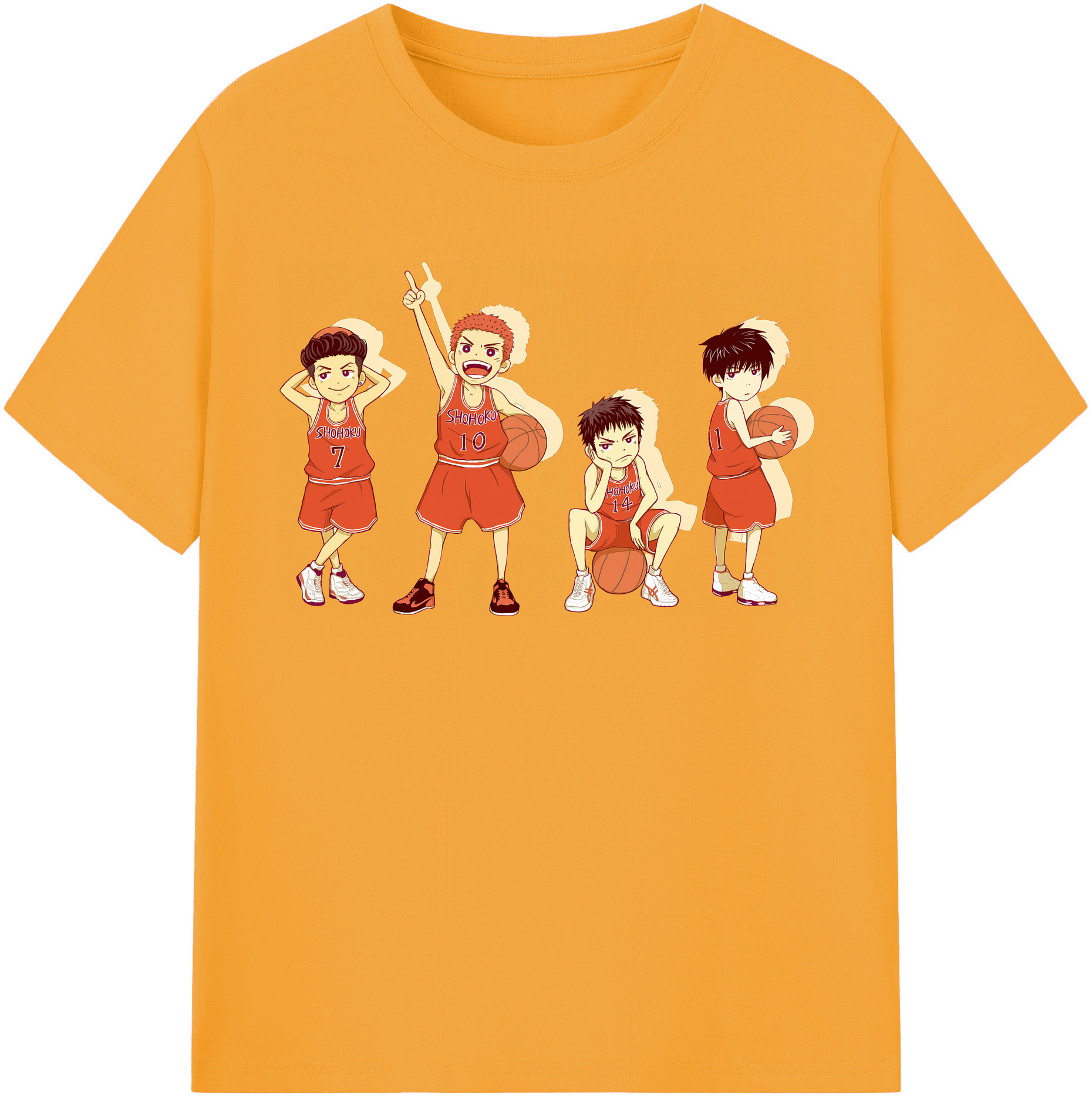 （画像用） SLAM DUNK／スラムダンク レディースカジュアルプリントTシャツ（綿100％）