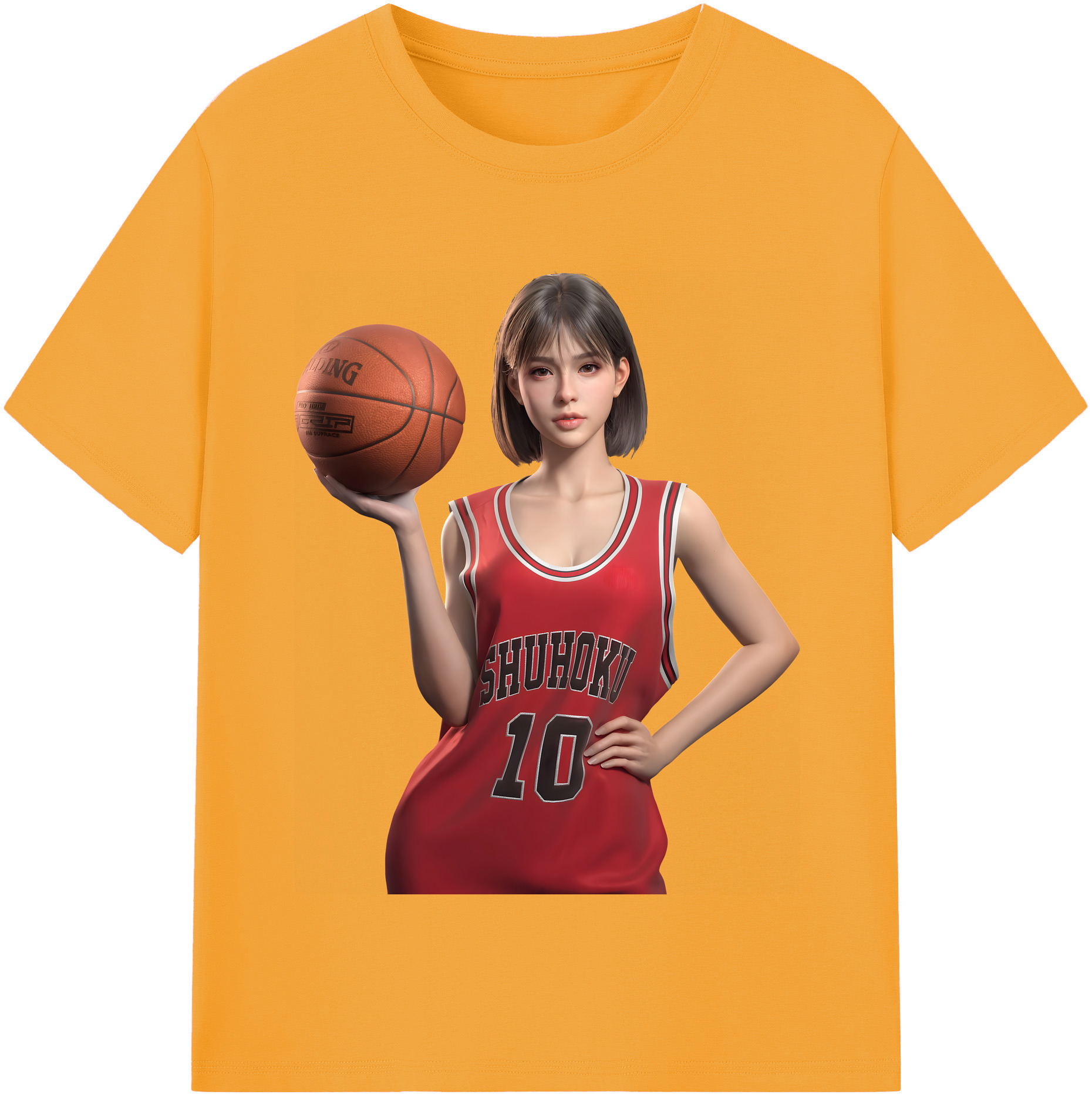（画像用） SLAM DUNK／スラムダンク レディースカジュアルプリントTシャツ（綿100％）