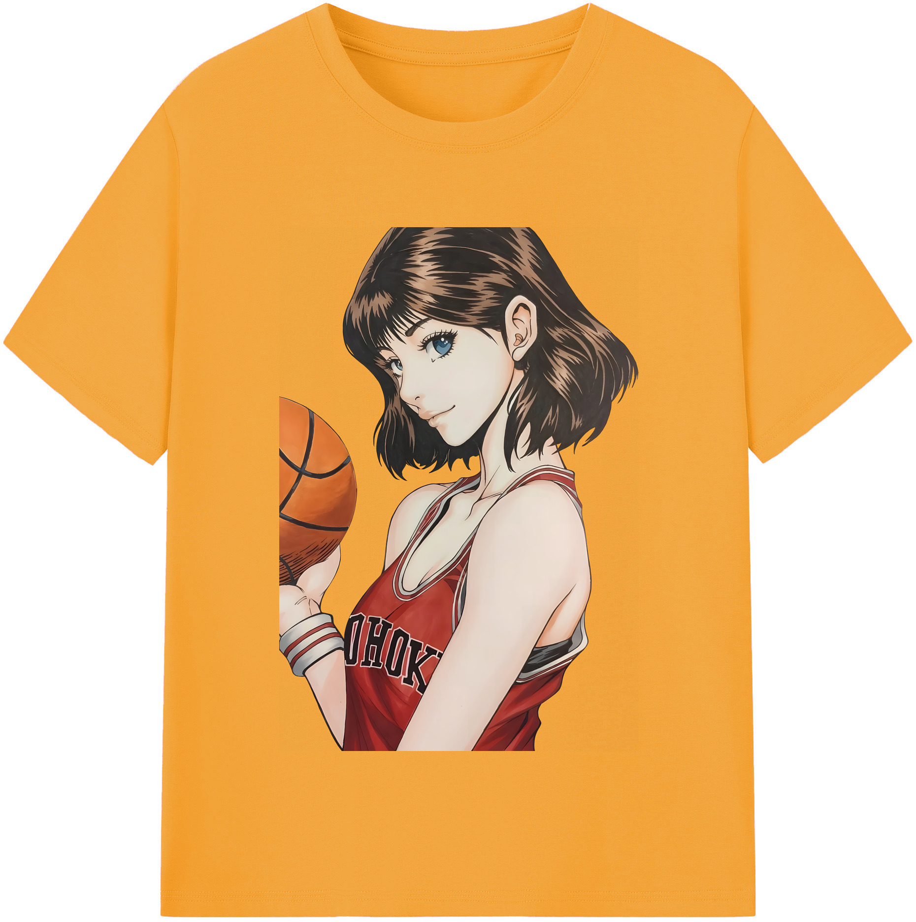 （画像用） SLAM DUNK／スラムダンク レディースカジュアルプリントTシャツ（綿100％）