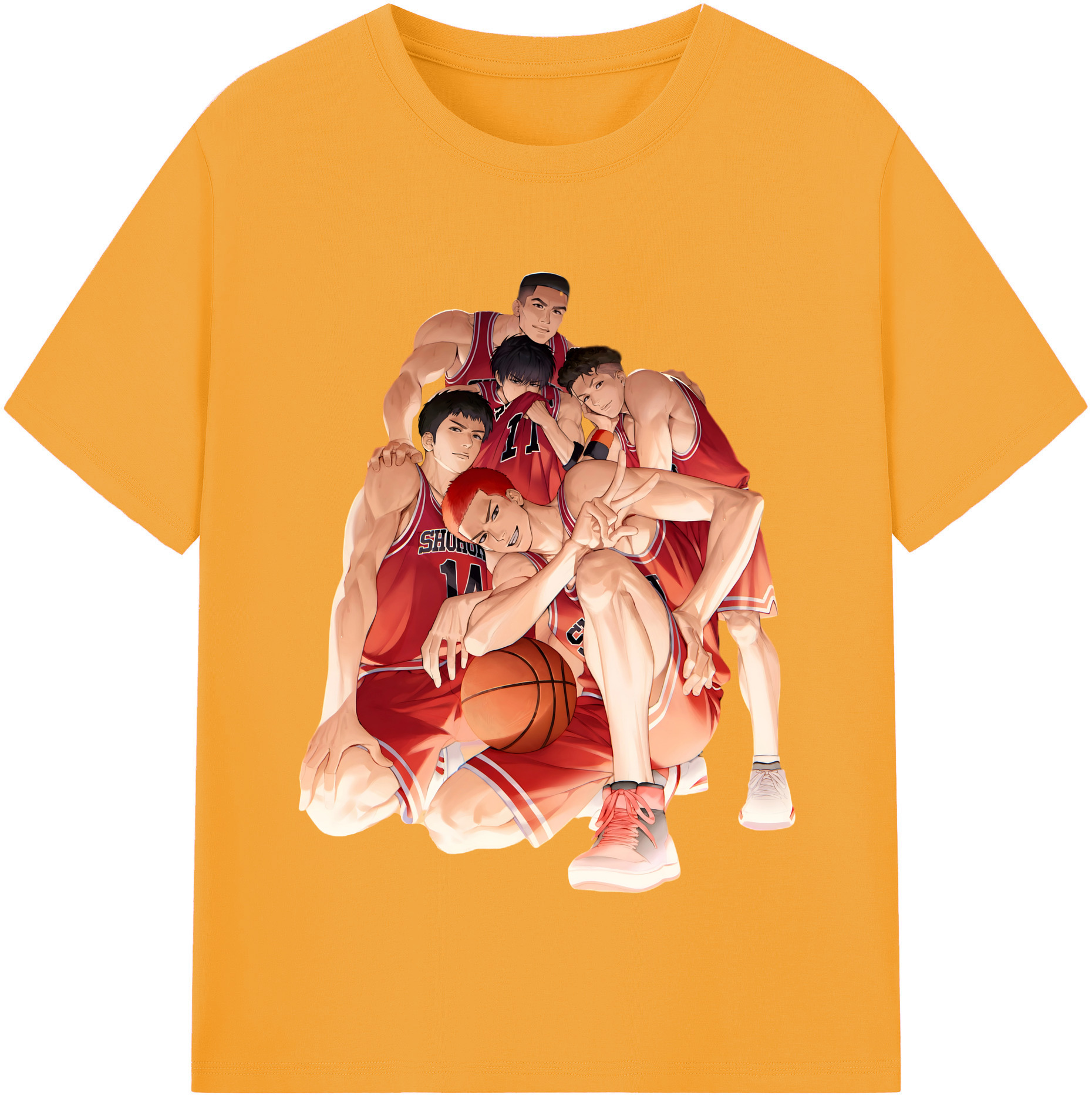 （画像用） SLAM DUNK／スラムダンク レディースカジュアルプリントTシャツ（綿100％）