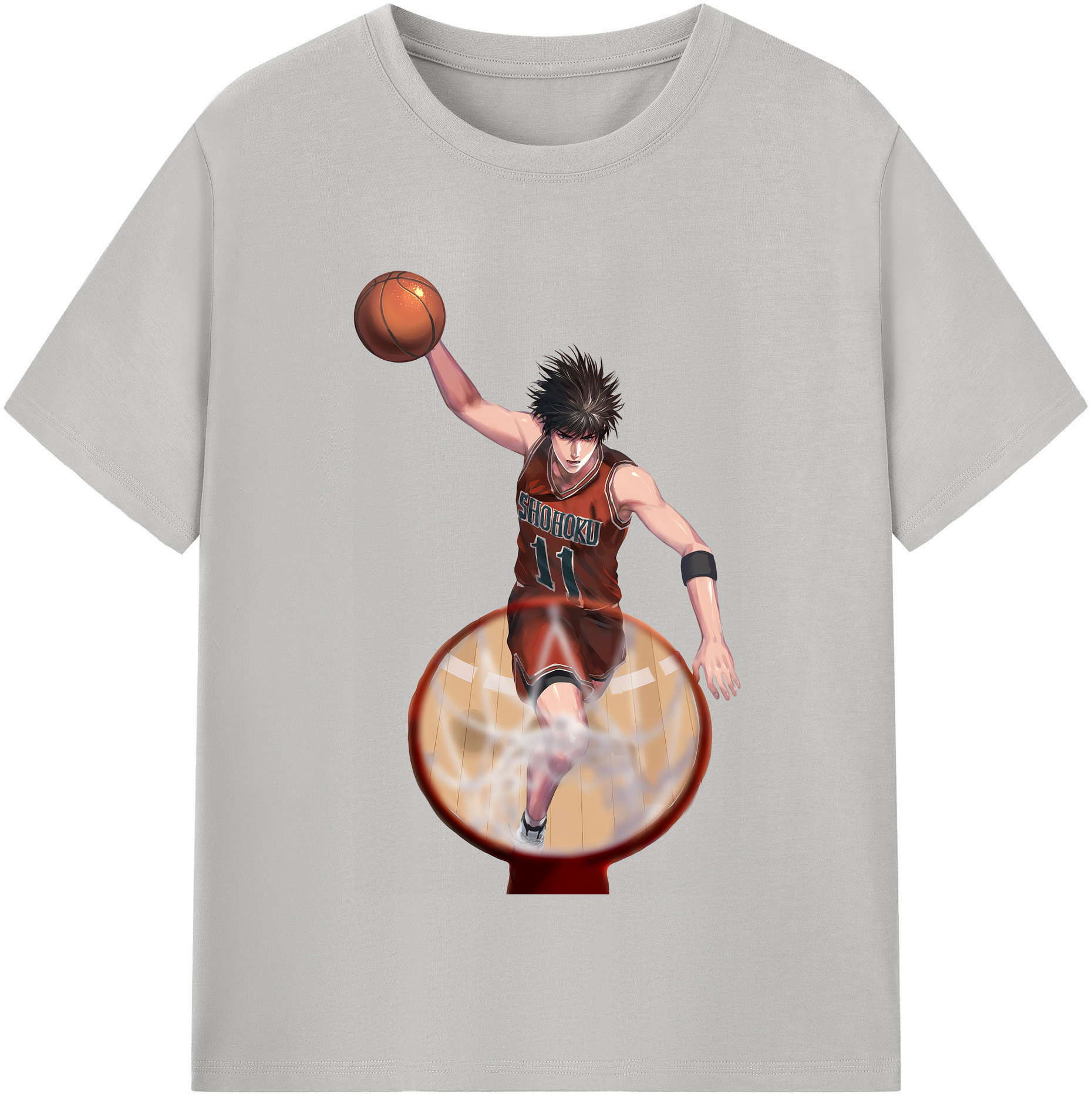 （画像用） SLAM DUNK／スラムダンク レディースカジュアルプリントTシャツ（綿100％）