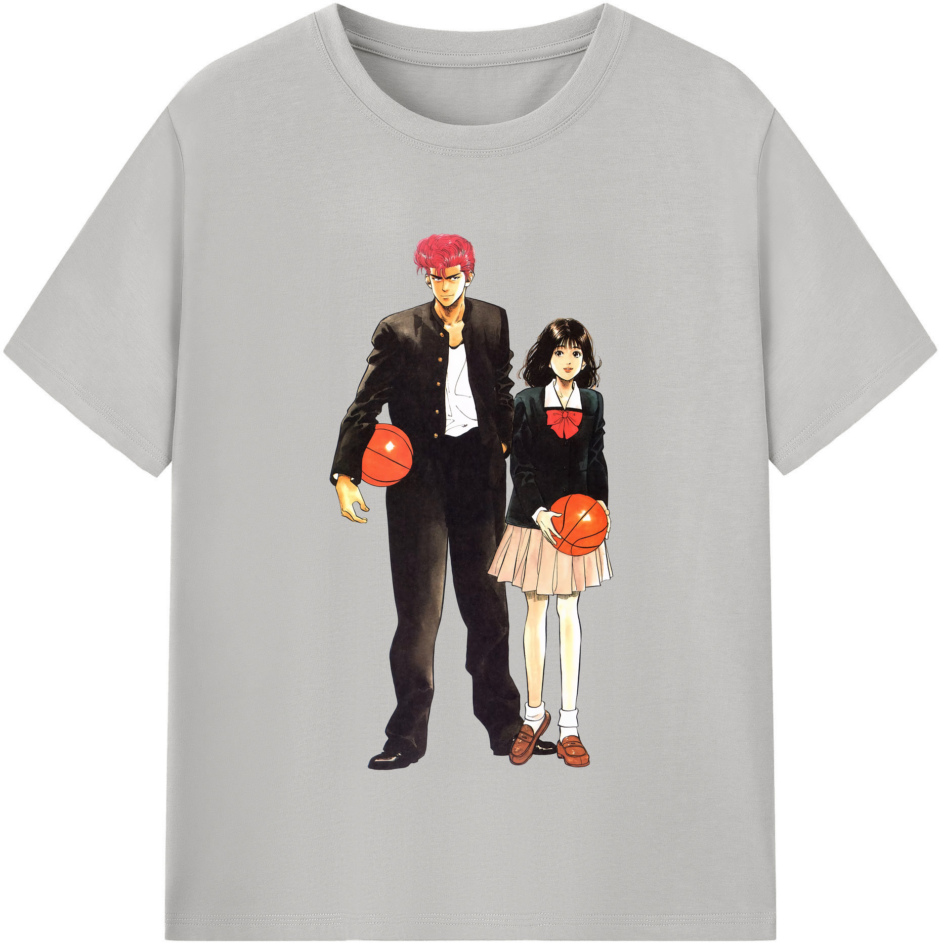 （画像用） SLAM DUNK／スラムダンク レディースカジュアルプリントTシャツ（綿100％）