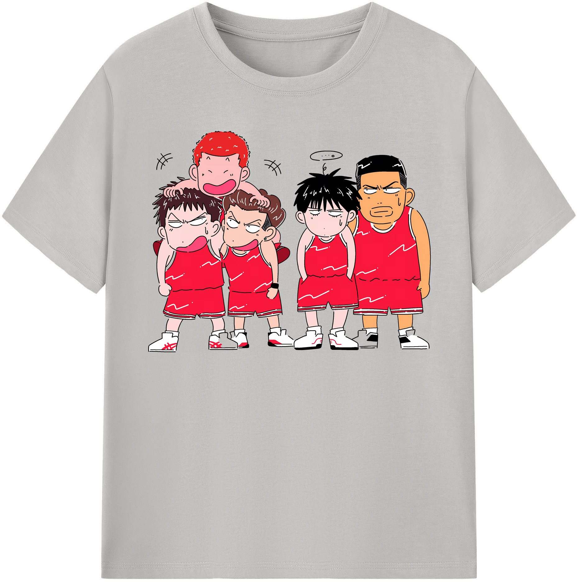 （画像用） SLAM DUNK／スラムダンク レディースカジュアルプリントTシャツ（綿100％）