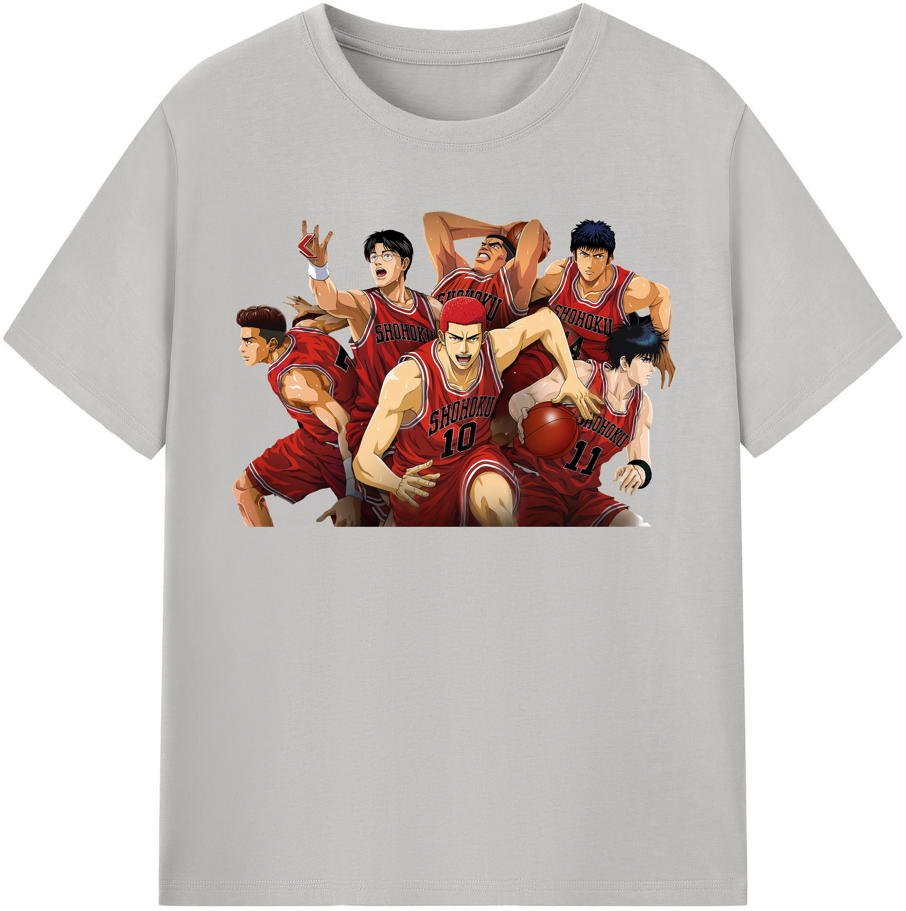 （画像用） SLAM DUNK／スラムダンク レディースカジュアルプリントTシャツ（綿100％）