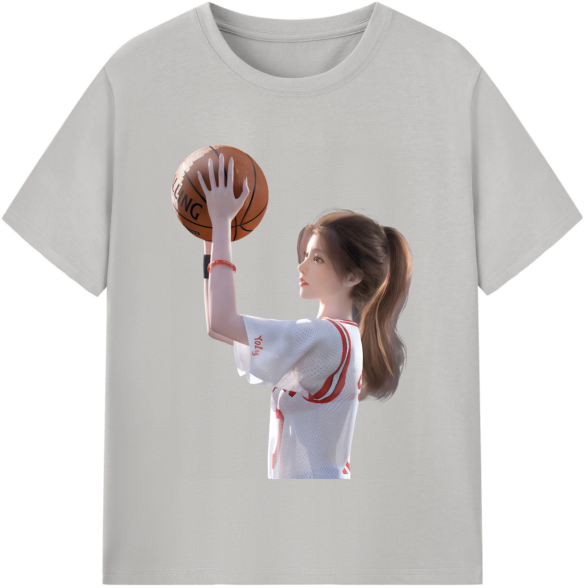 （画像用） SLAM DUNK／スラムダンク レディースカジュアルプリントTシャツ（綿100％）