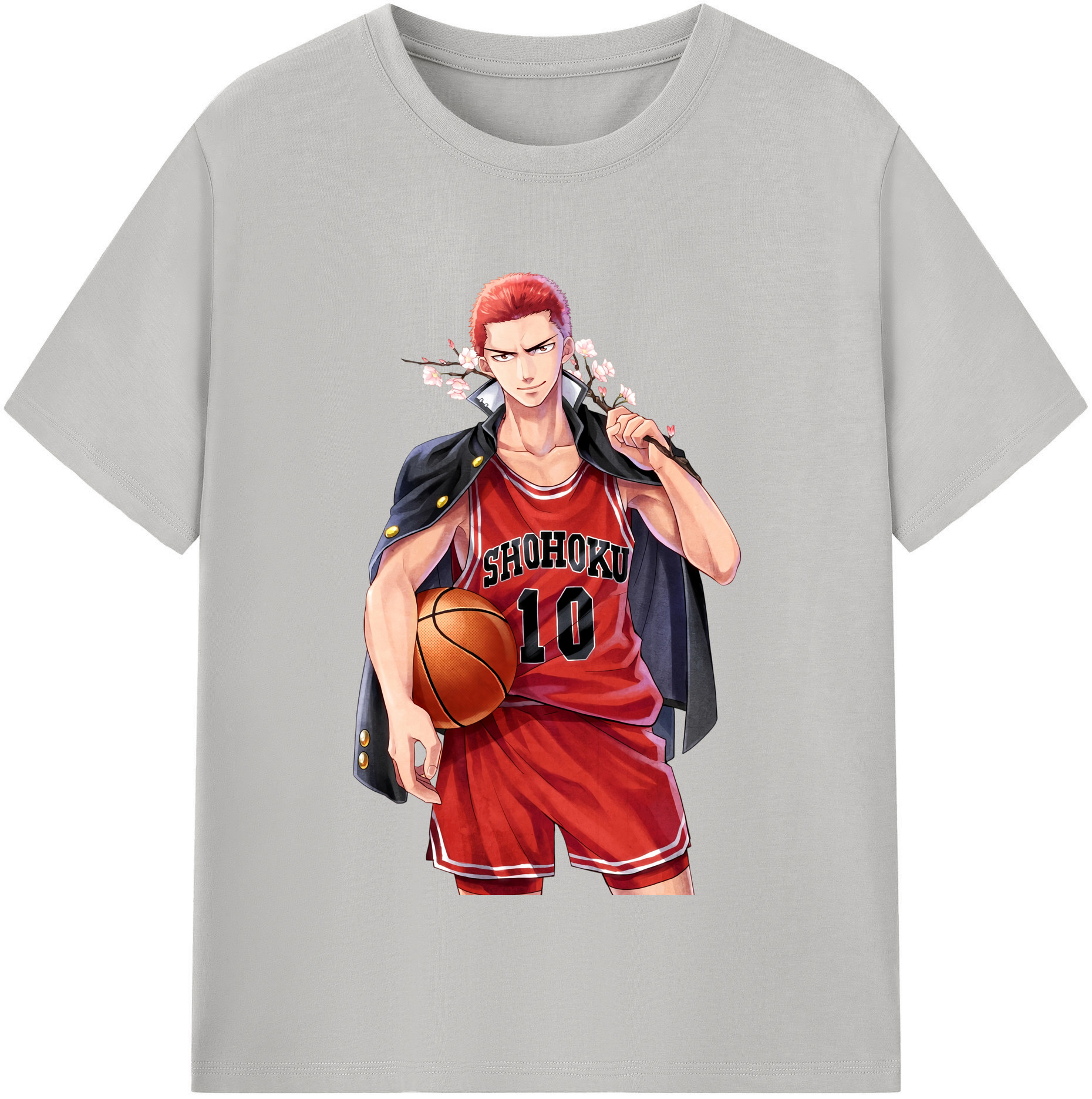 （画像用） SLAM DUNK／スラムダンク レディースカジュアルプリントTシャツ（綿100％）