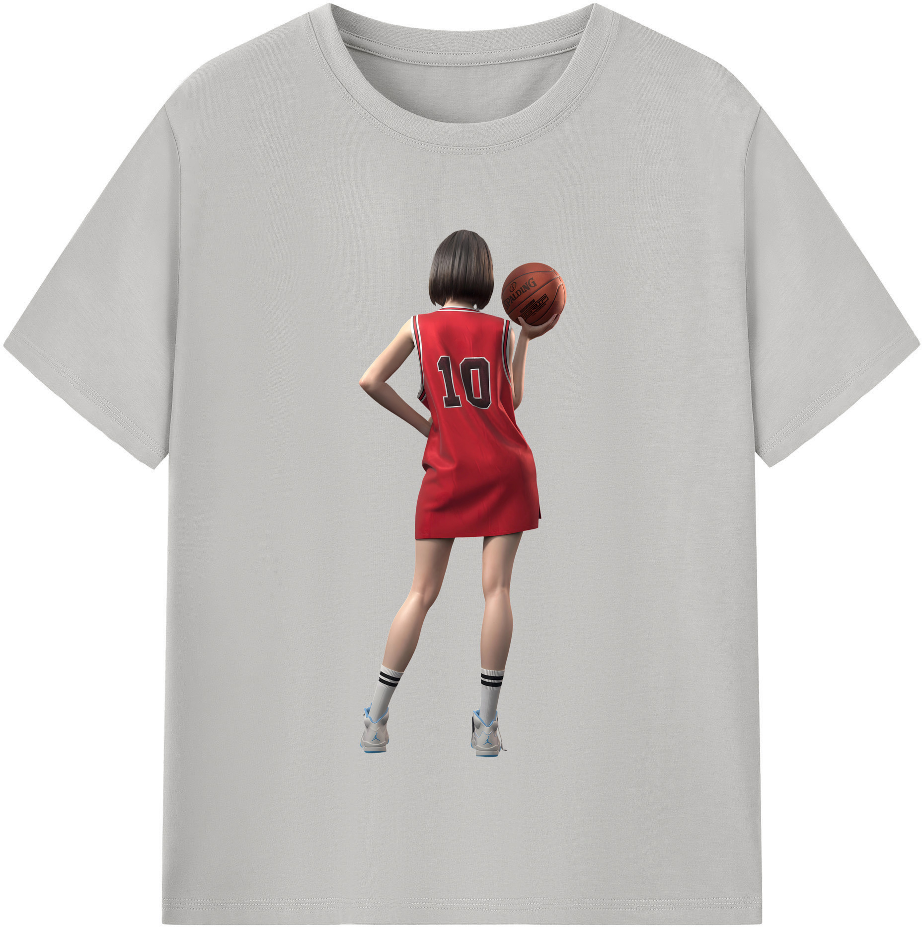 （画像用） SLAM DUNK／スラムダンク レディースカジュアルプリントTシャツ（綿100％）