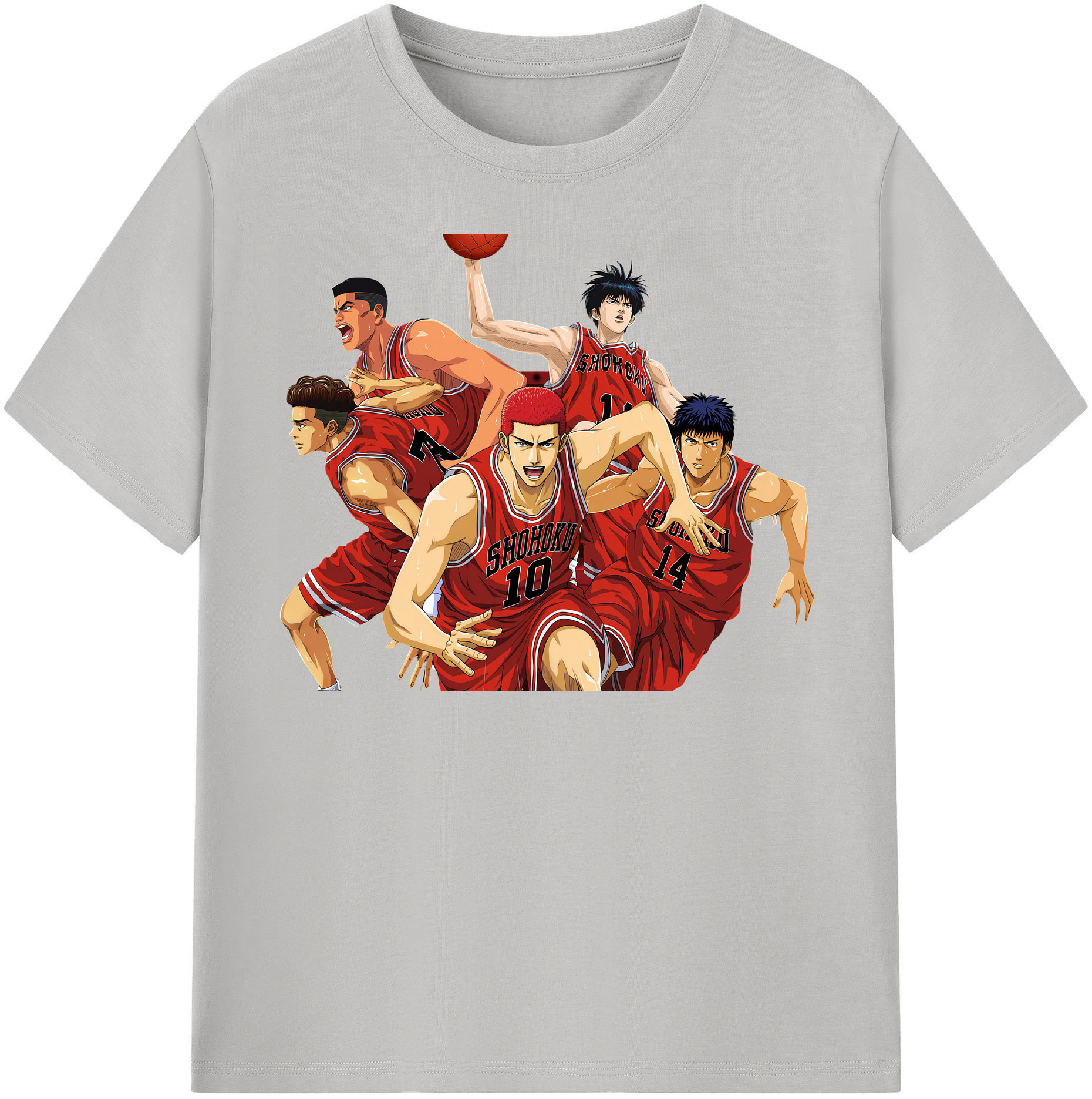 （画像用） SLAM DUNK／スラムダンク レディースカジュアルプリントTシャツ（綿100％）