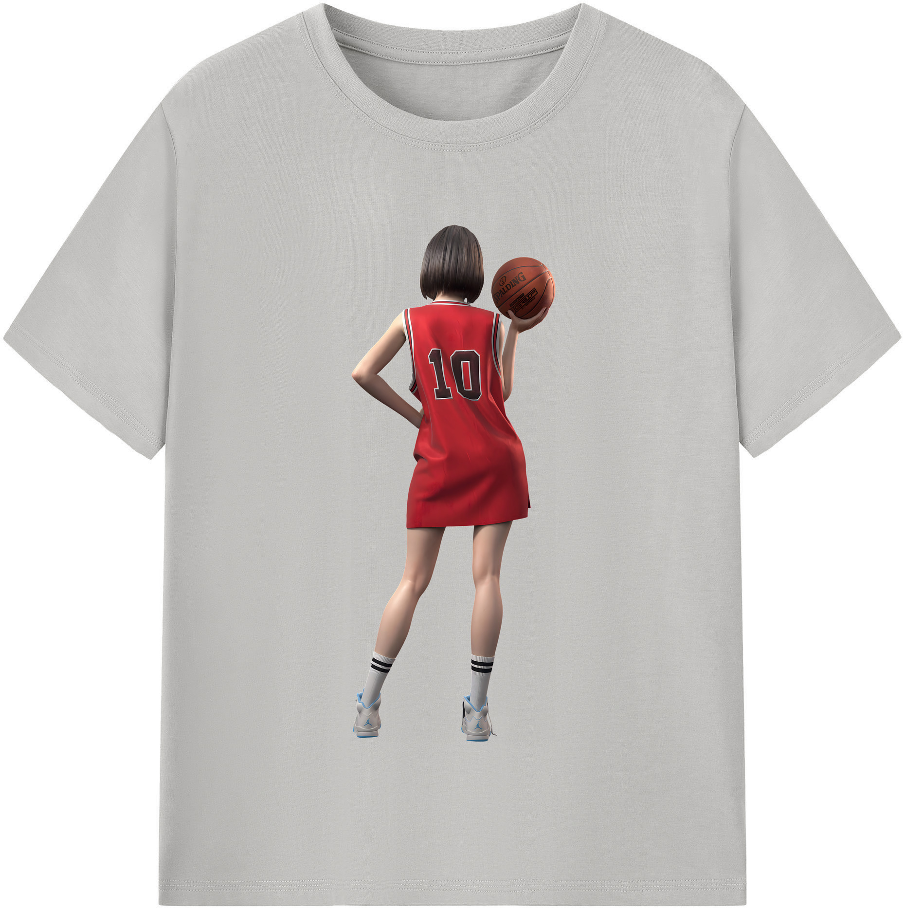 （画像用） SLAM DUNK／スラムダンク レディースカジュアルプリントTシャツ（綿100％）