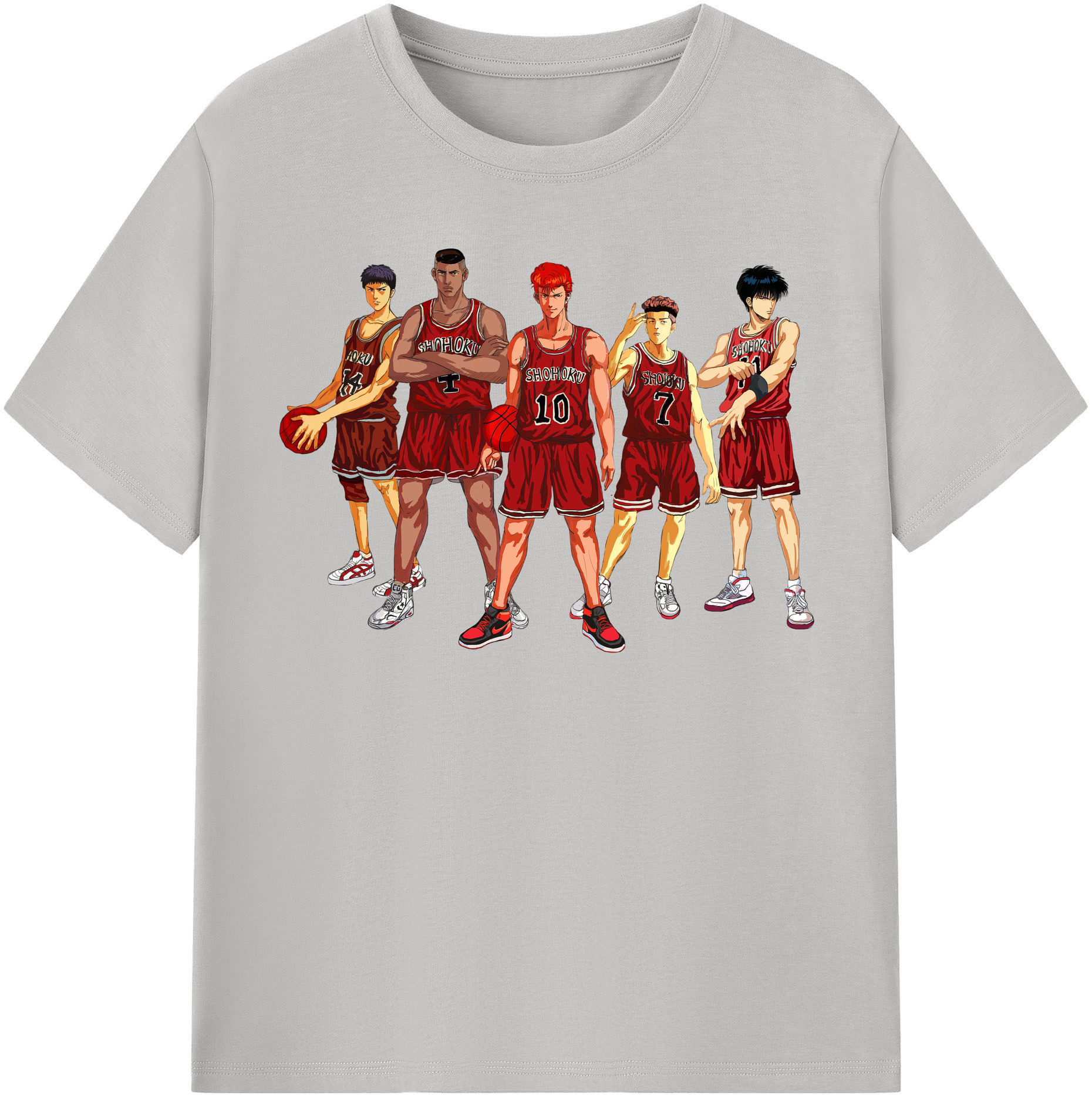 （画像用） SLAM DUNK／スラムダンク レディースカジュアルプリントTシャツ（綿100％）