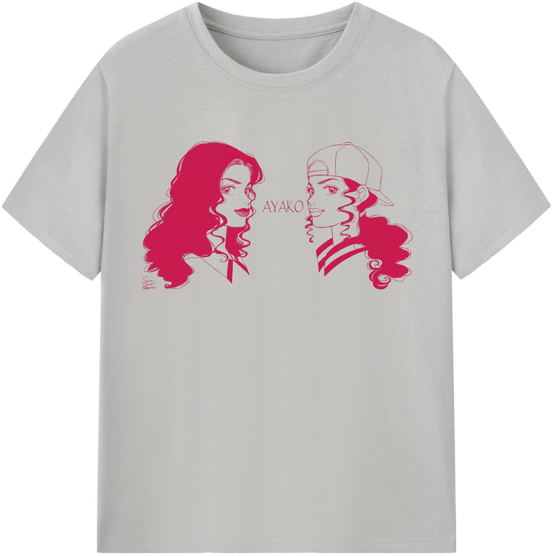（画像用） SLAM DUNK／スラムダンク レディースカジュアルプリントTシャツ（綿100％）