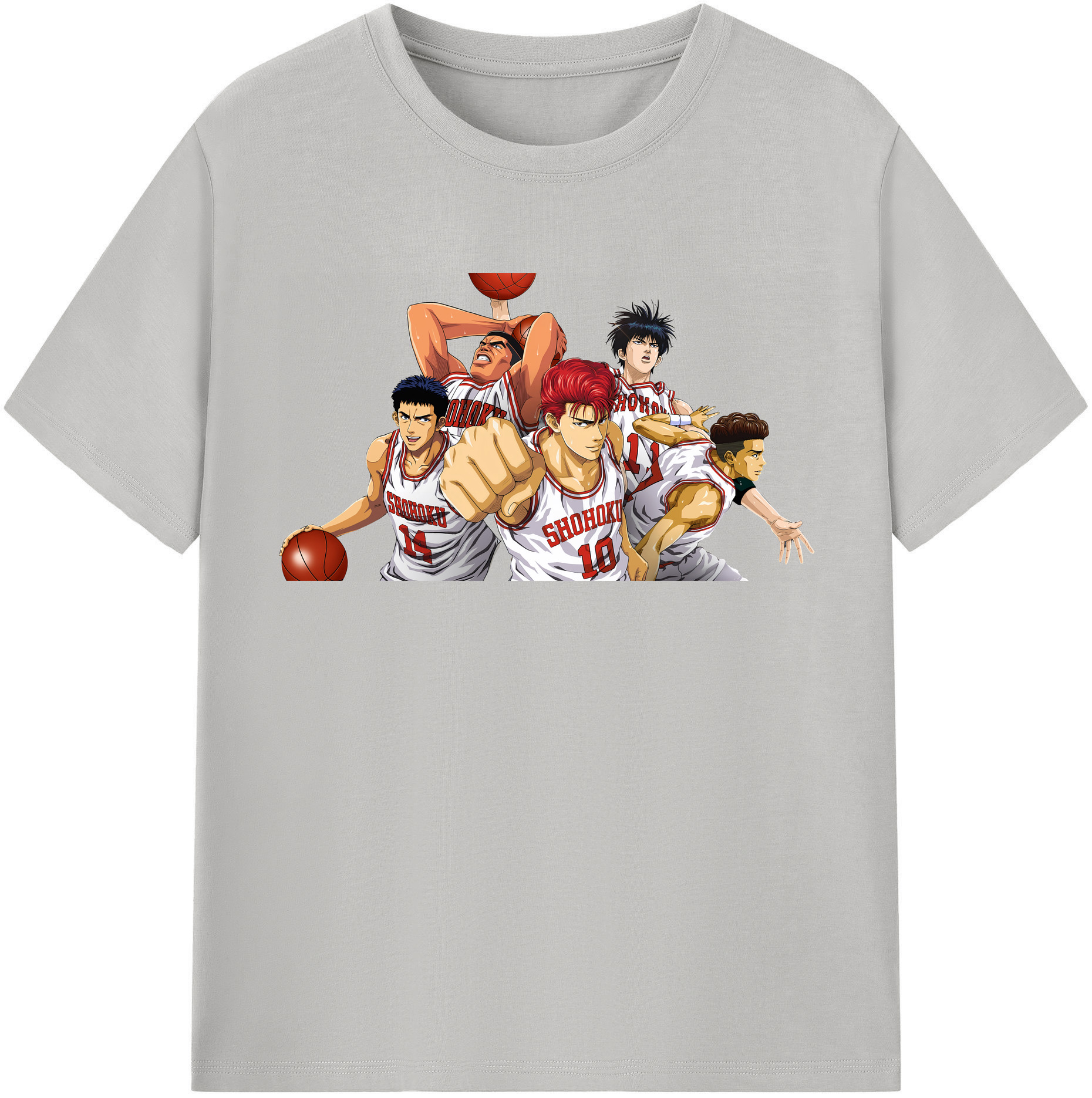 （画像用） SLAM DUNK／スラムダンク レディースカジュアルプリントTシャツ（綿100％）